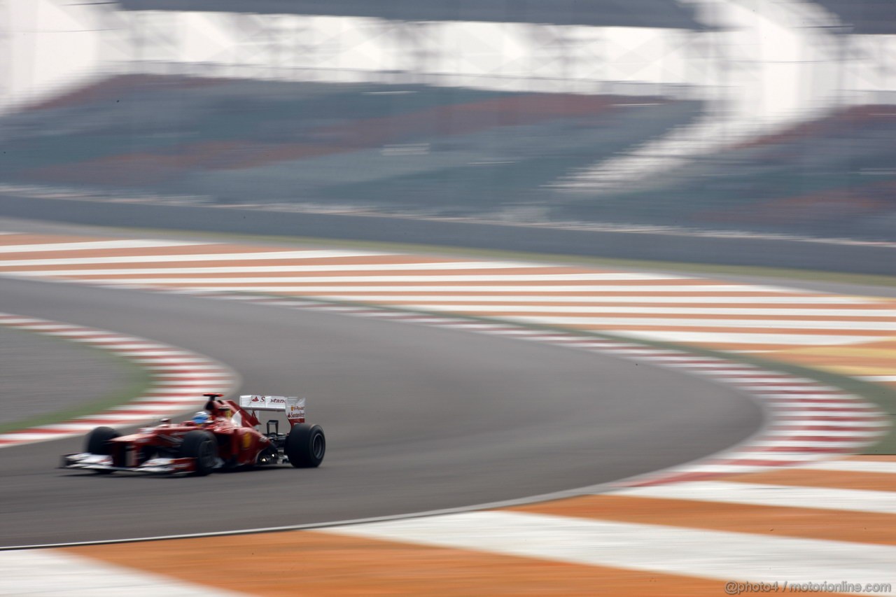 GP INDIA, 27.10.2012- Prove Libere 3, Fernando Alonso (ESP) Ferrari F2012 