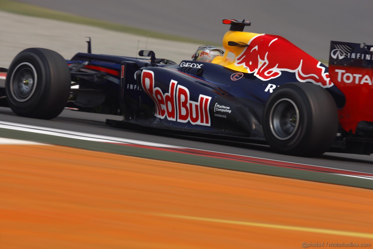 GP INDIA, 27.10.2012- Prove Libere 3, Sebastian Vettel (GER) Red Bull Racing RB8 