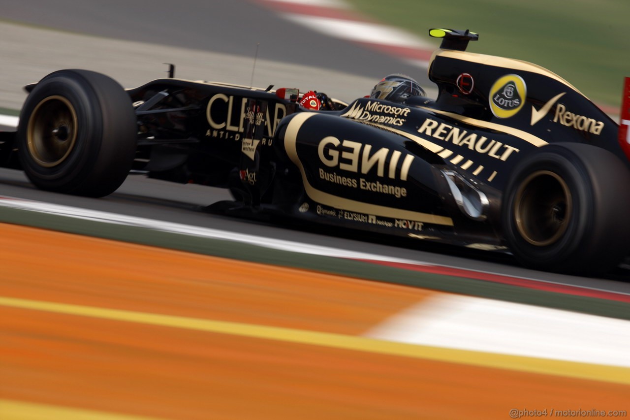 GP INDIA, 27.10.2012- Prove Libere 3, Romain Grosjean (FRA) Lotus F1 Team E20