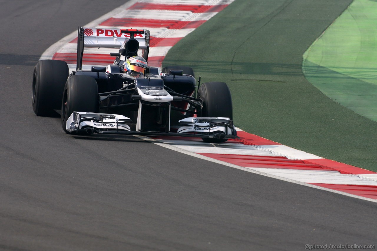 GP INDIA, 27.10.2012- Prove Libere 3, Pastor Maldonado (VEN) Williams F1 Team FW34 