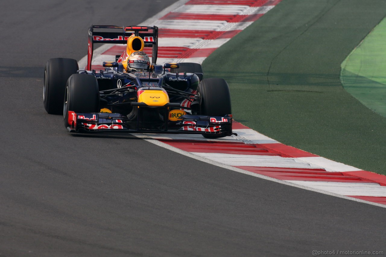 GP INDIA, 27.10.2012- Prove Libere 3, Sebastian Vettel (GER) Red Bull Racing RB8 