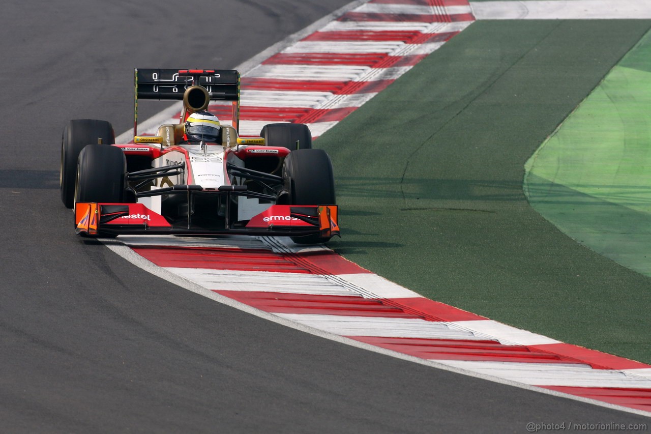 GP INDIA, 27.10.2012- Prove Libere 3, Pedro de la Rosa (ESP) HRT Formula 1 Team F112 