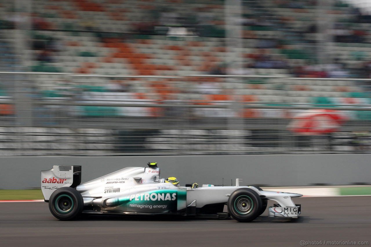 GP INDIA, 27.10.2012- Prove Libere 3, Nico Rosberg (GER) Mercedes AMG F1 W03 