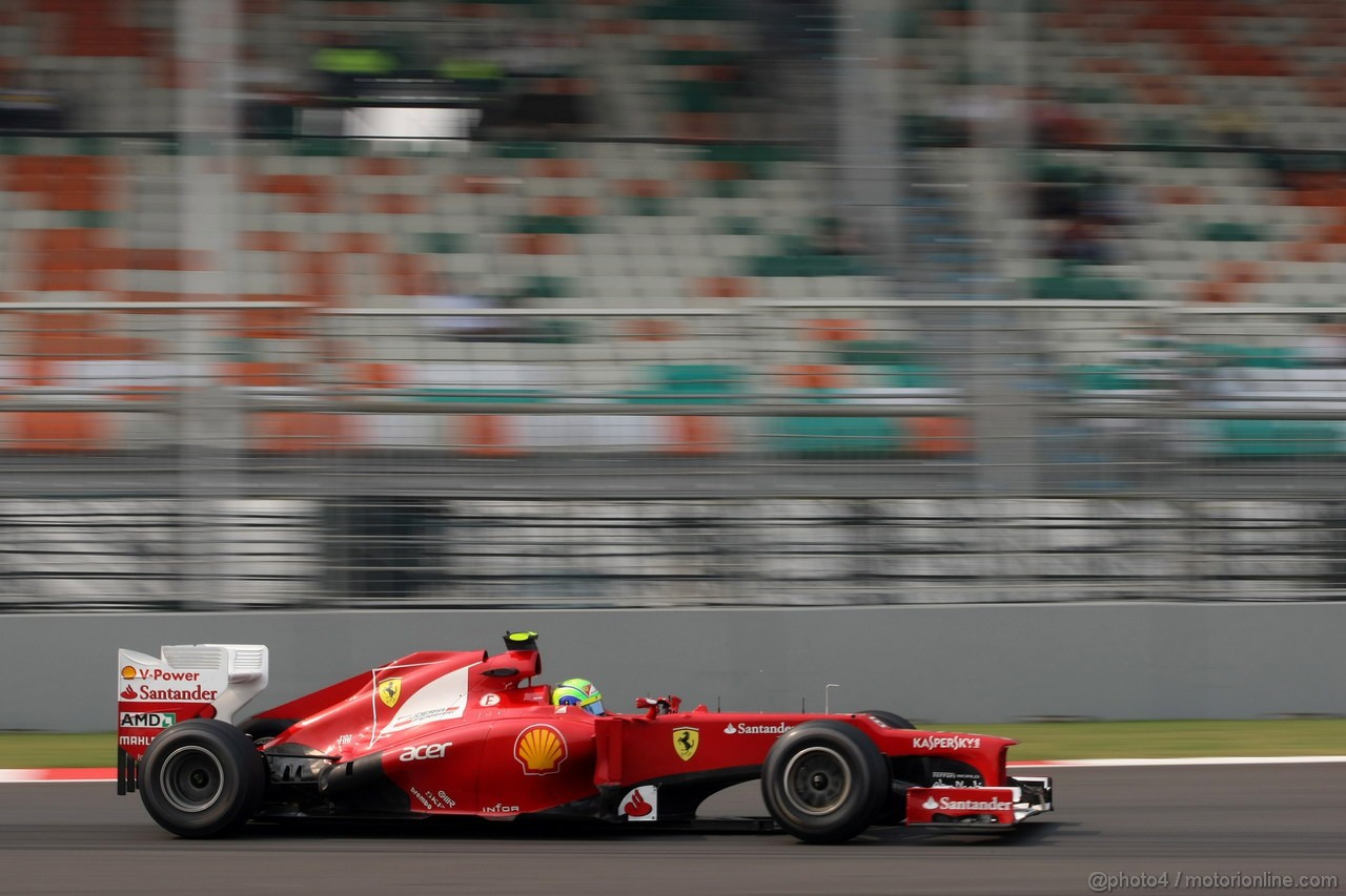 GP INDIA, 27.10.2012- Prove Libere 3, Felipe Massa (BRA) Ferrari F2012 