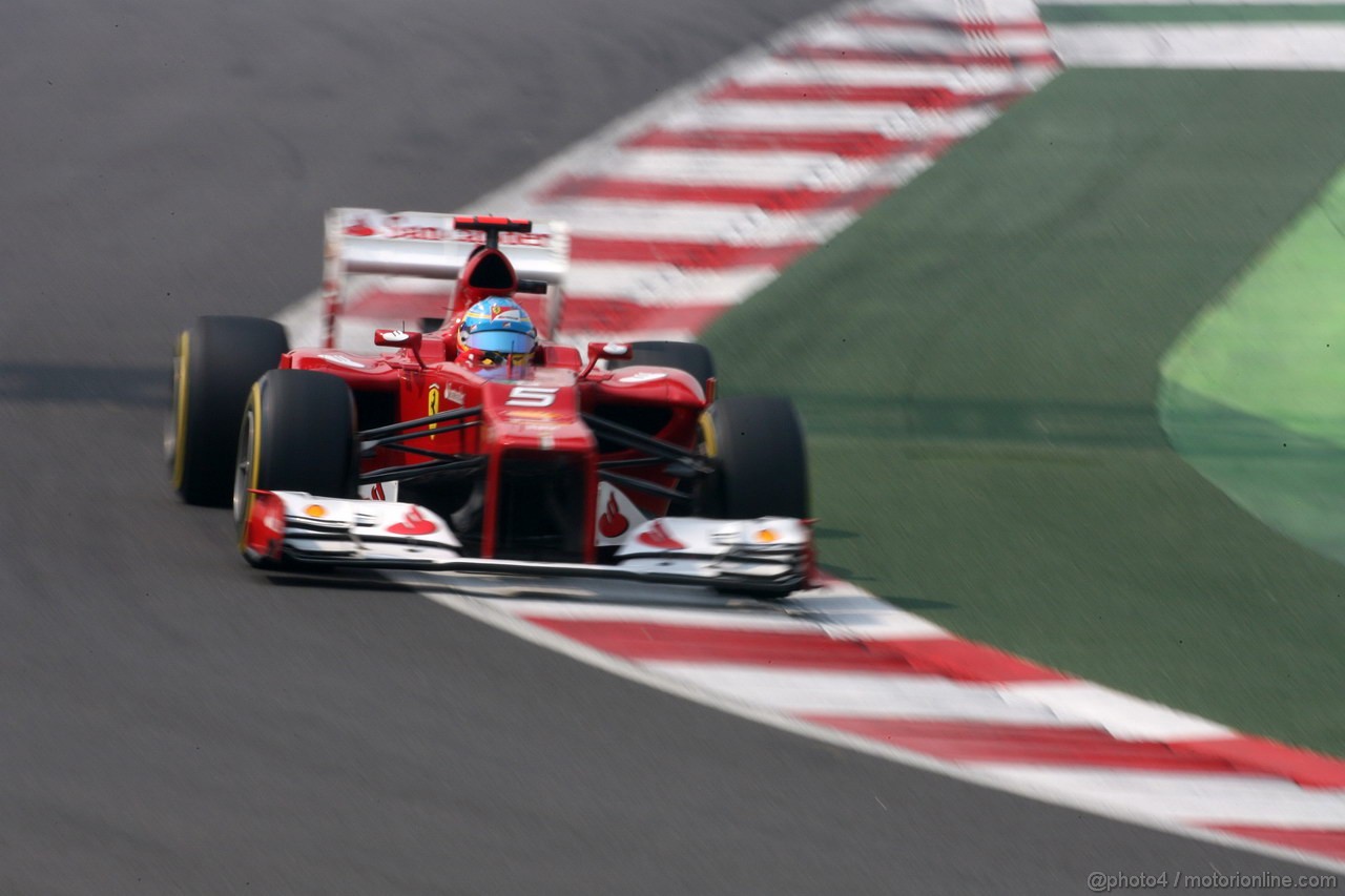 GP INDIA, 27.10.2012- Prove Libere 3, Fernando Alonso (ESP) Ferrari F2012