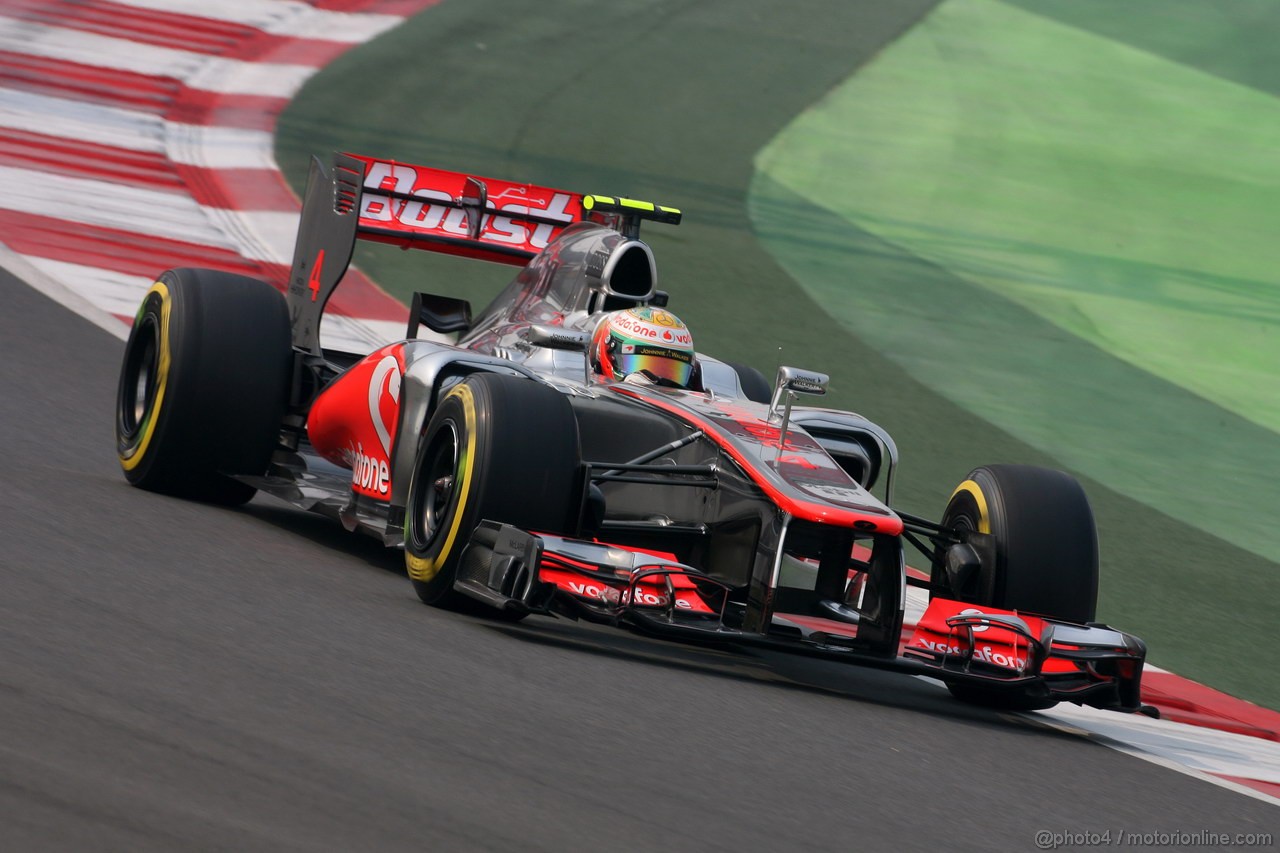 GP INDIA, 27.10.2012- Prove Libere 3, Lewis Hamilton (GBR) McLaren Mercedes MP4-27 