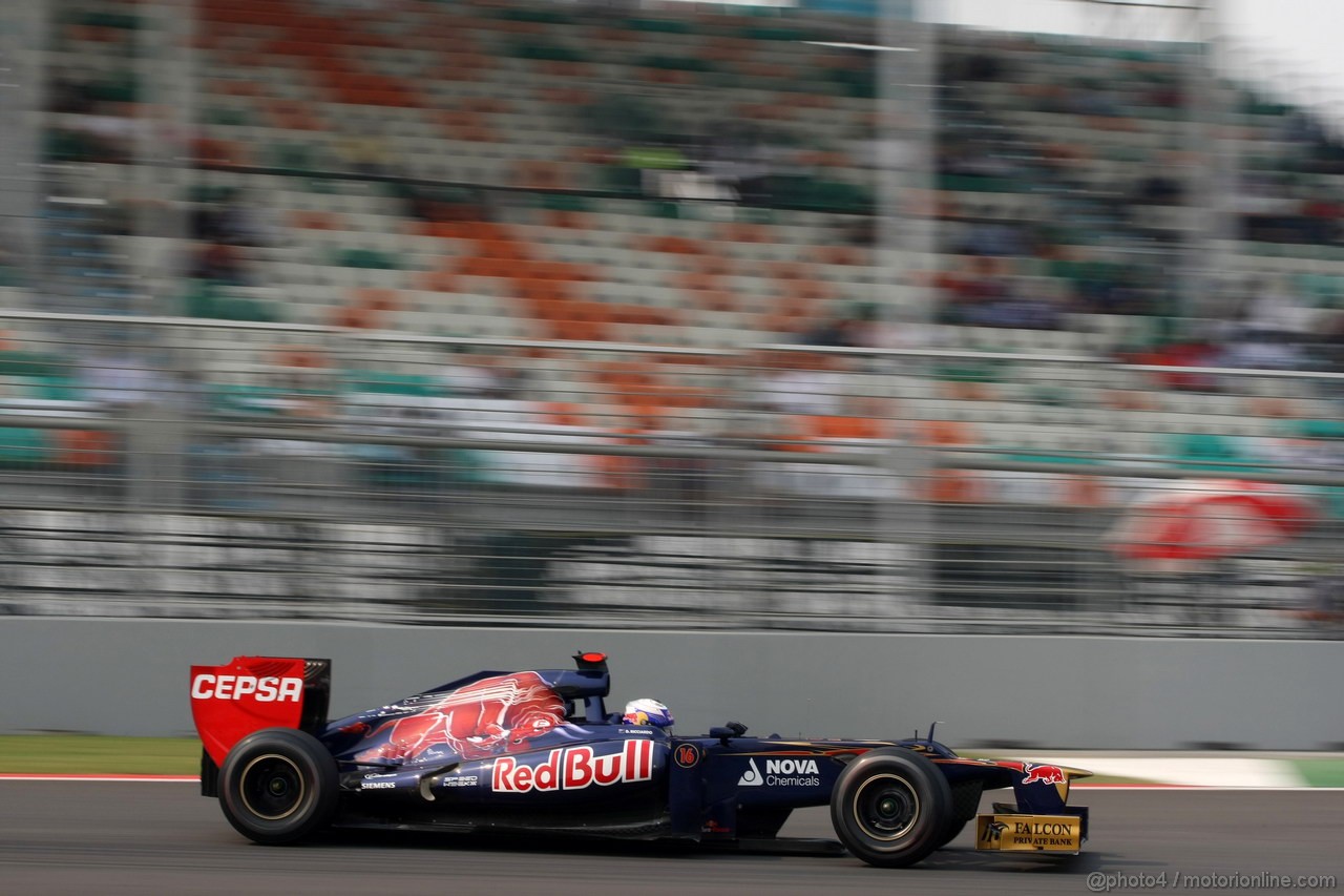 GP INDIA, 27.10.2012- Prove Libere 3, Daniel Ricciardo (AUS) Scuderia Toro Rosso STR7 