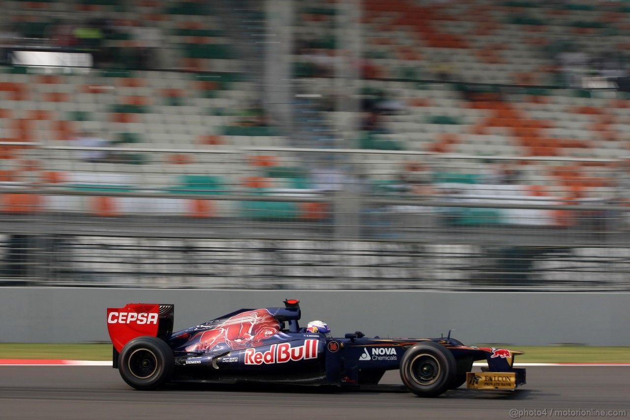 GP INDIA, 27.10.2012- Prove Libere 3, Daniel Ricciardo (AUS) Scuderia Toro Rosso STR7 