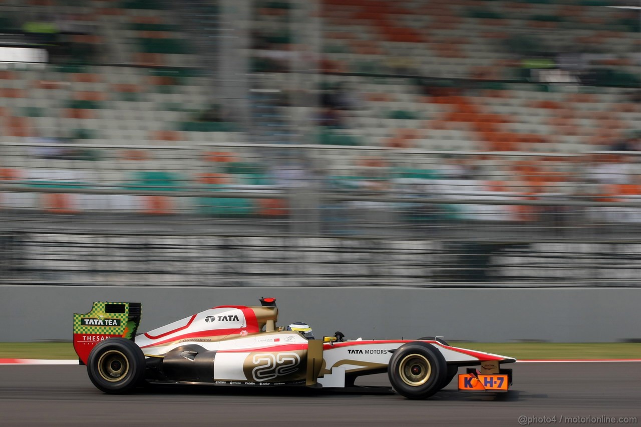 GP INDIA, 27.10.2012- Prove Libere 3, Pedro de la Rosa (ESP) HRT Formula 1 Team F112 