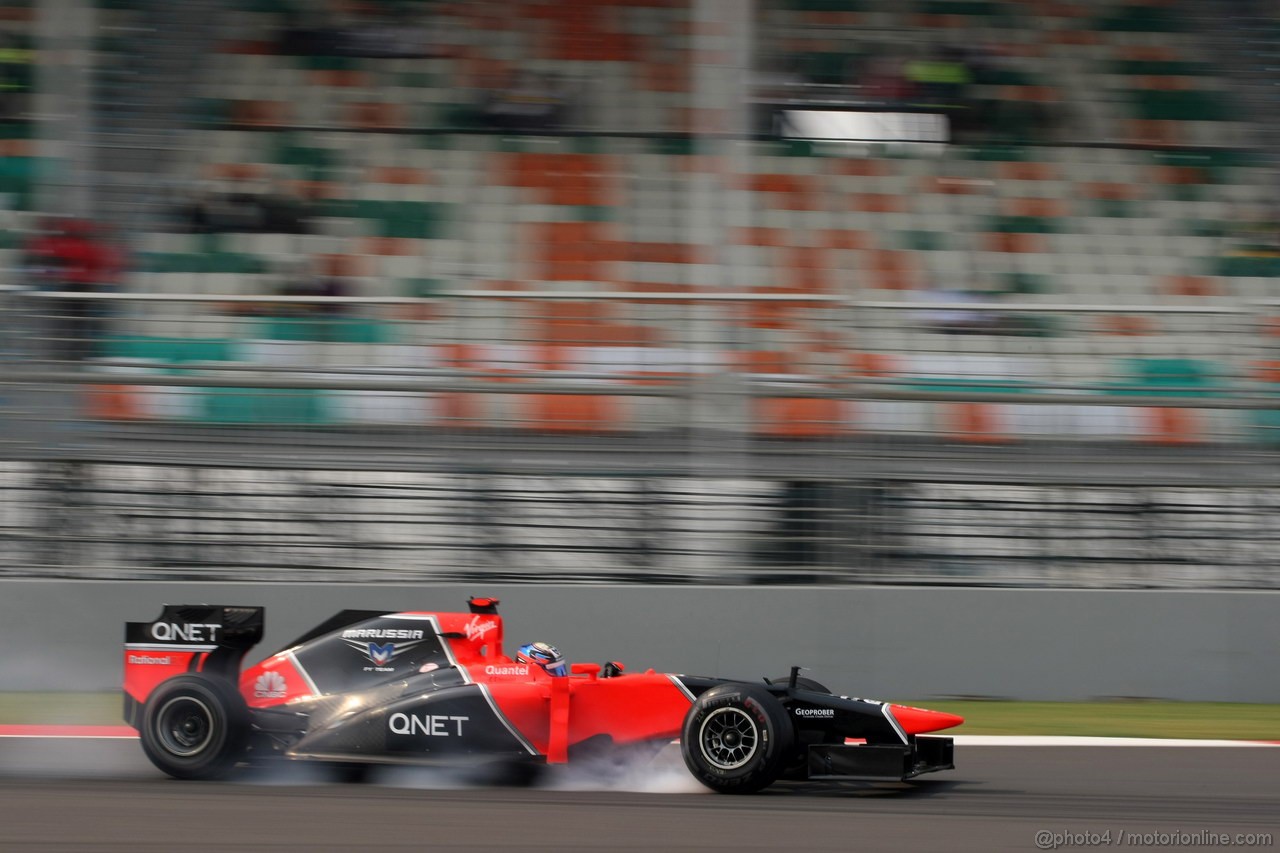 GP INDIA, 27.10.2012- Prove Libere 3, Timo Glock (GER) Marussia F1 Team MR01