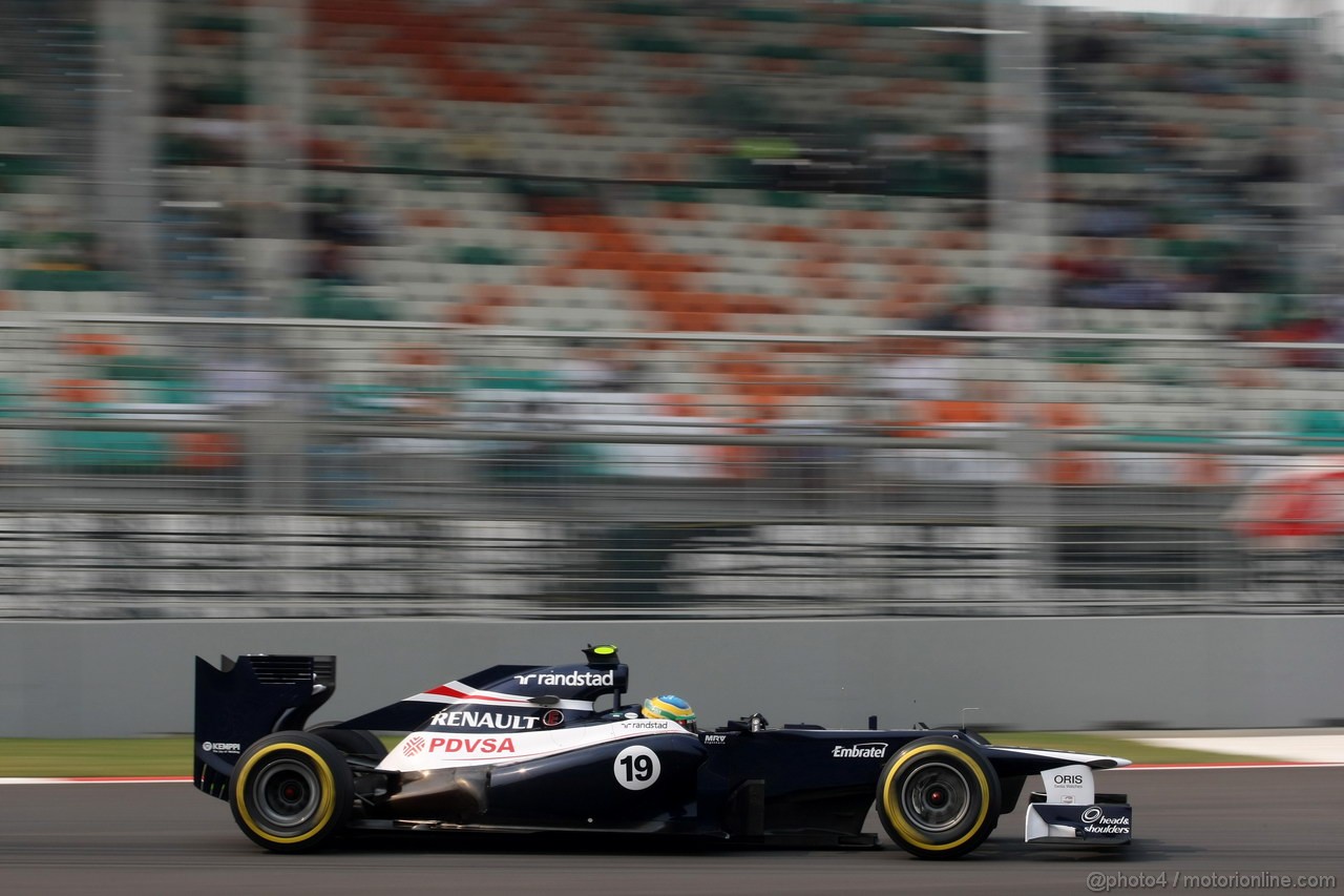 GP INDIA, 27.10.2012- Prove Libere 3, Bruno Senna (BRA) Williams F1 Team FW34 