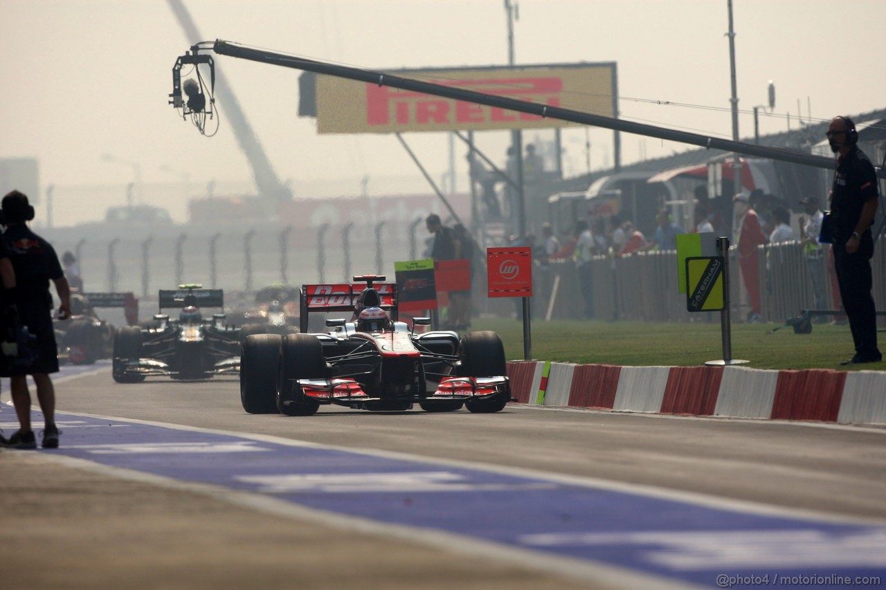 GP INDIA, 27.10.2012- Prove Libere 3, Jenson Button (GBR) McLaren Mercedes MP4-27 