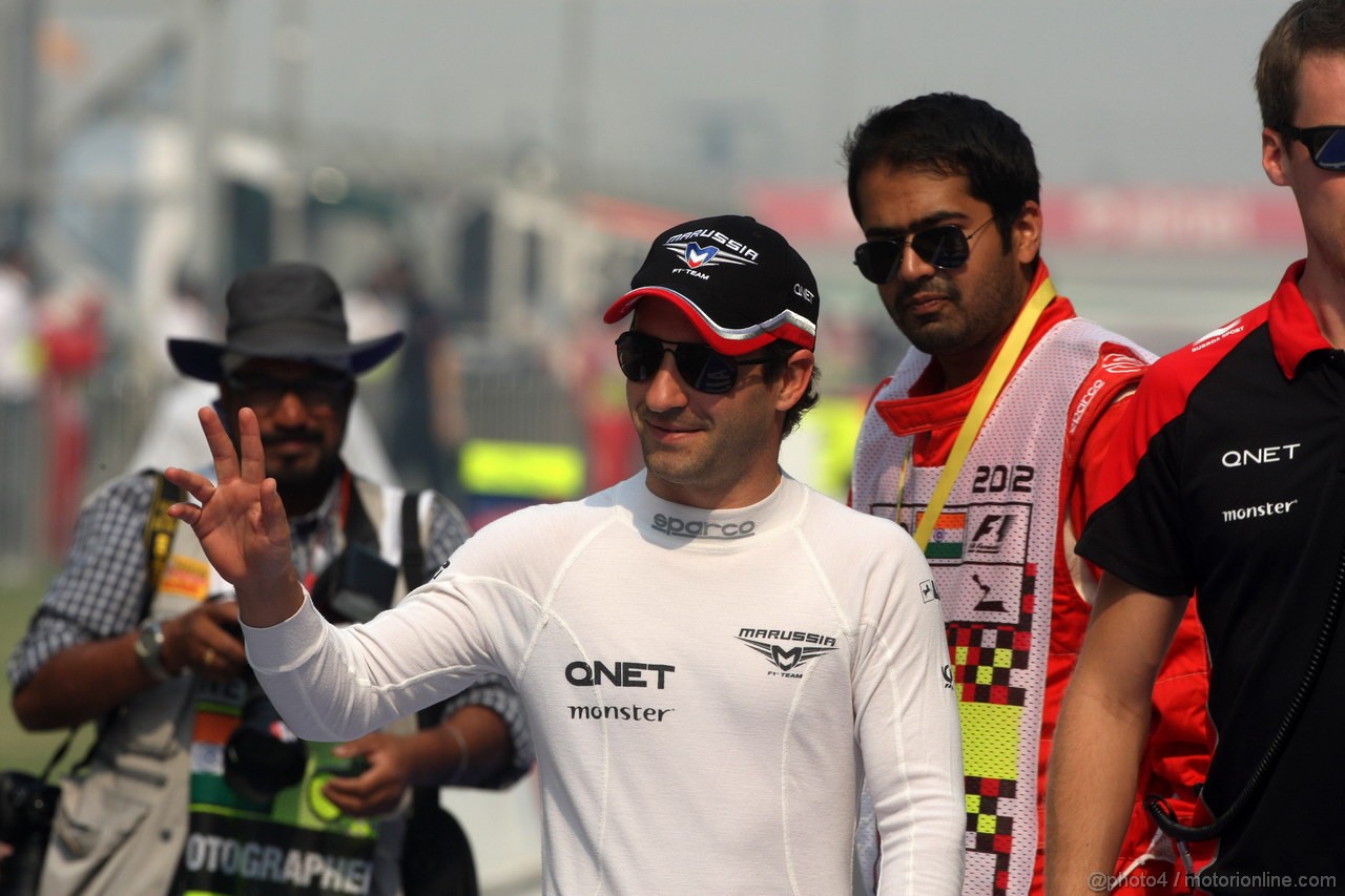 GP INDIA, 27.10.2012- Prove Libere 3, Timo Glock (GER) Marussia F1 Team MR01 