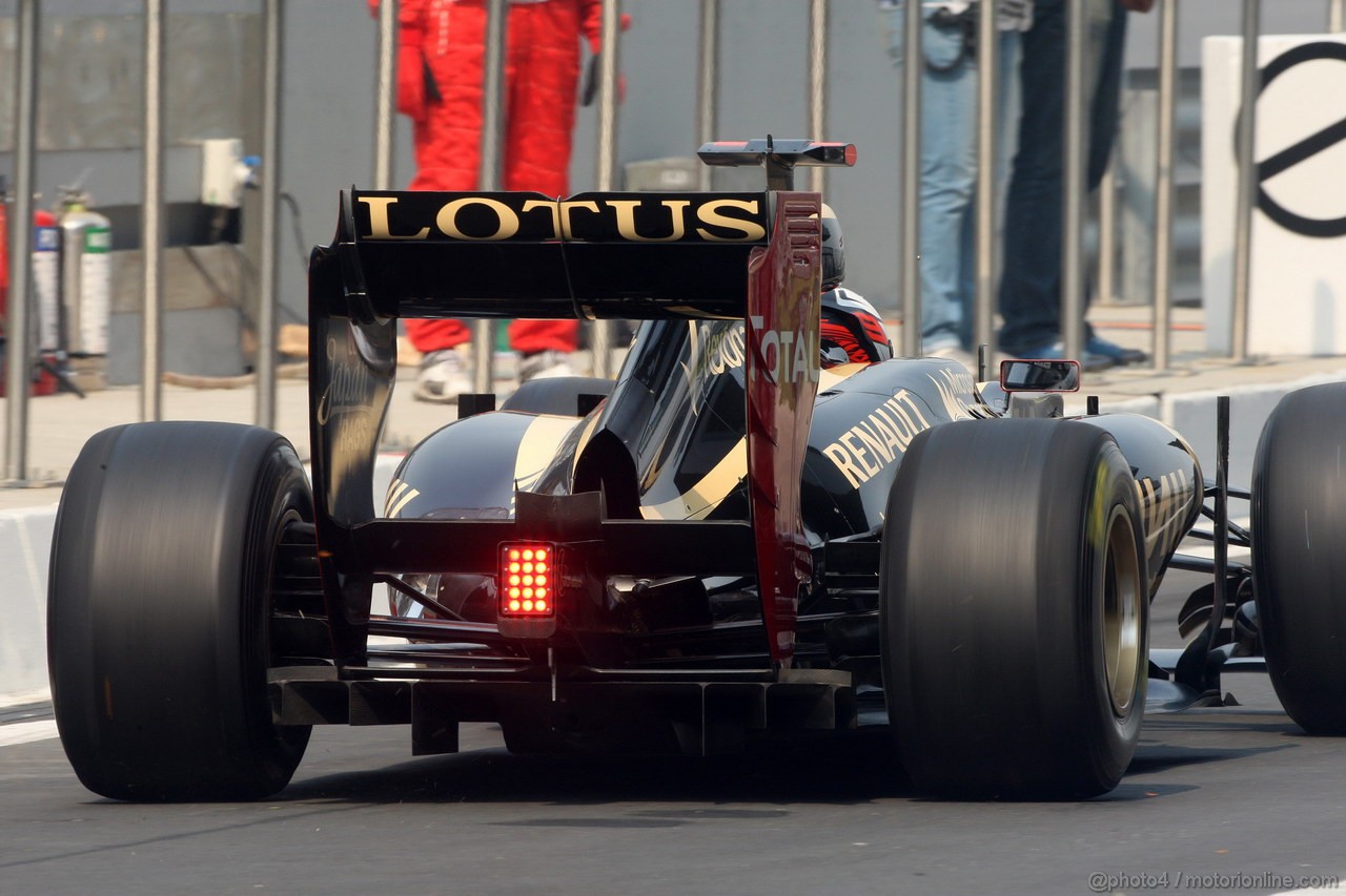 GP INDIA, 27.10.2012- Prove Libere 3, Kimi Raikkonen (FIN) Lotus F1 Team E20 