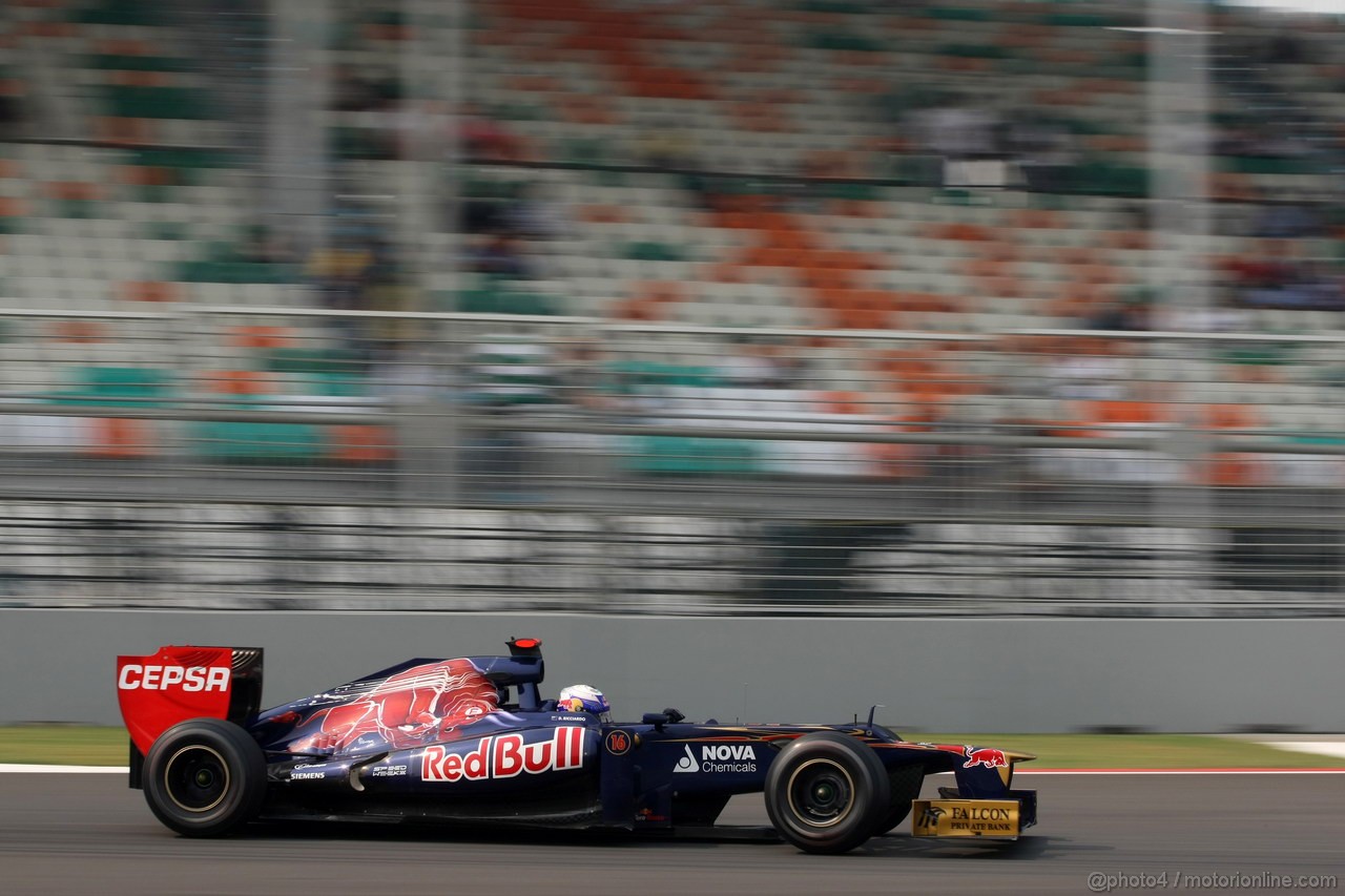 GP INDIA, 27.10.2012- Prove Libere 3, Daniel Ricciardo (AUS) Scuderia Toro Rosso STR7