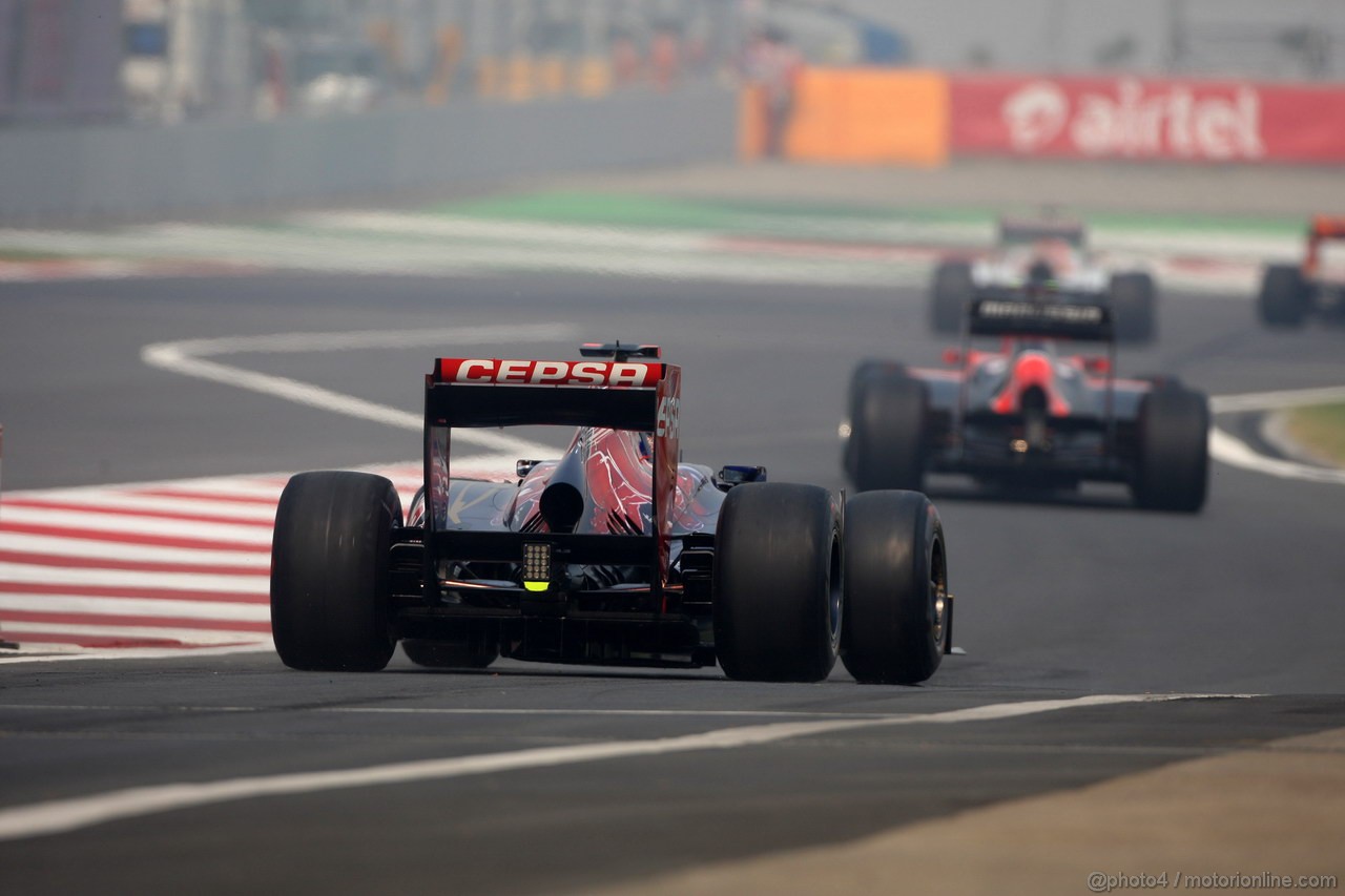 GP INDIA, 27.10.2012- Prove Libere 3, Daniel Ricciardo (AUS) Scuderia Toro Rosso STR7 