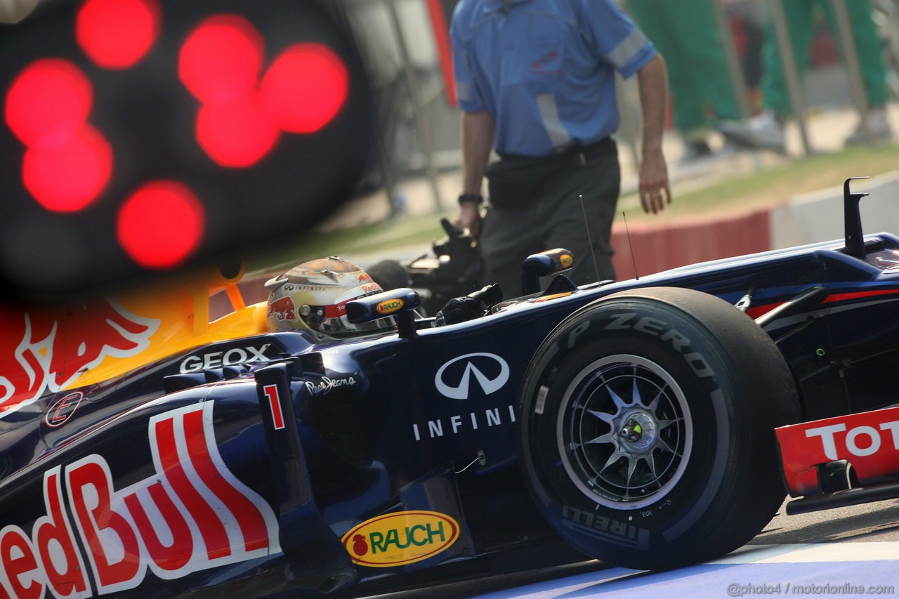 GP INDIA, 27.10.2012- Prove Libere 3, Sebastian Vettel (GER) Red Bull Racing RB8