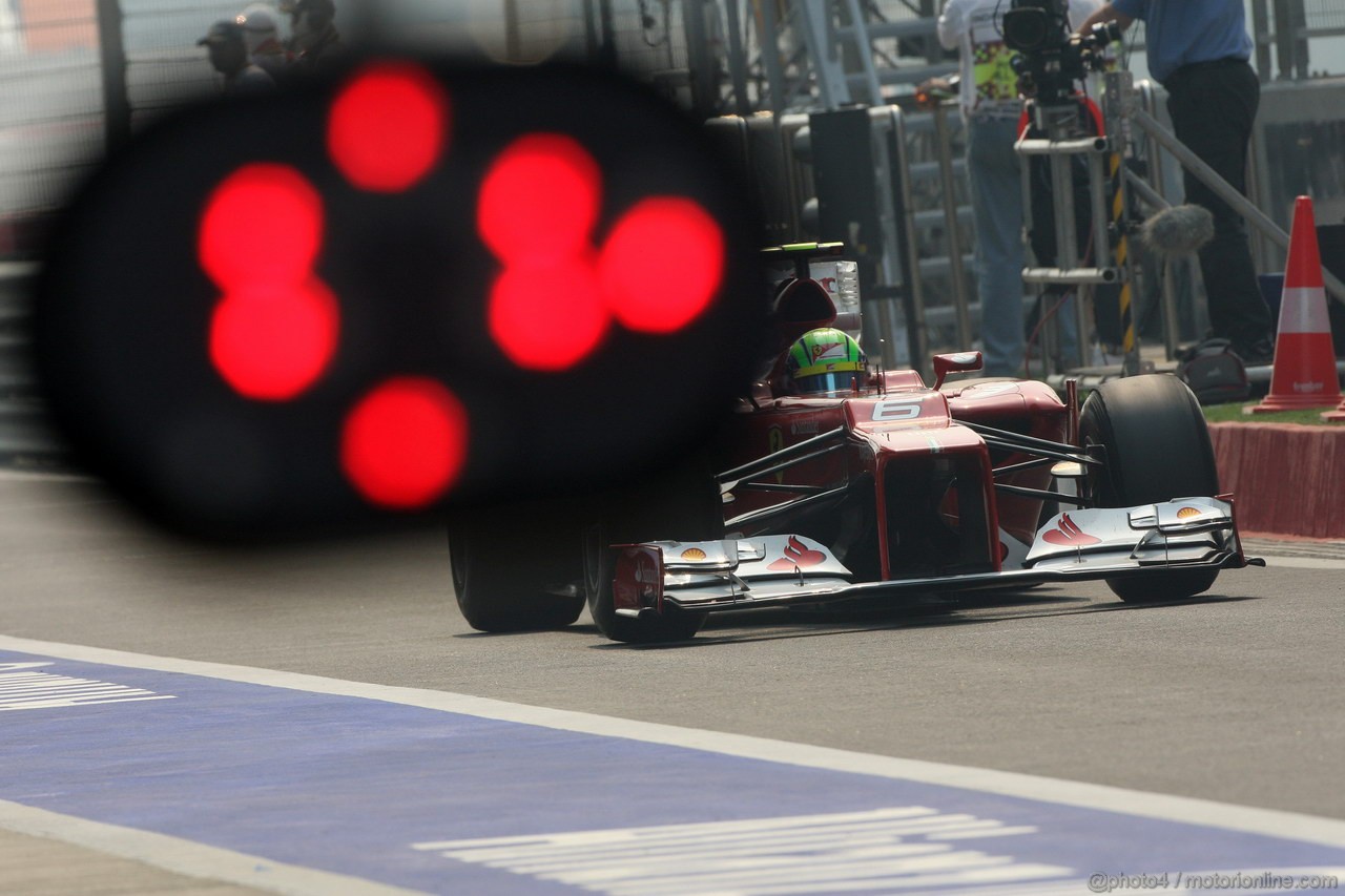 GP INDIA, 27.10.2012- Prove Libere 3, Felipe Massa (BRA) Ferrari F2012 