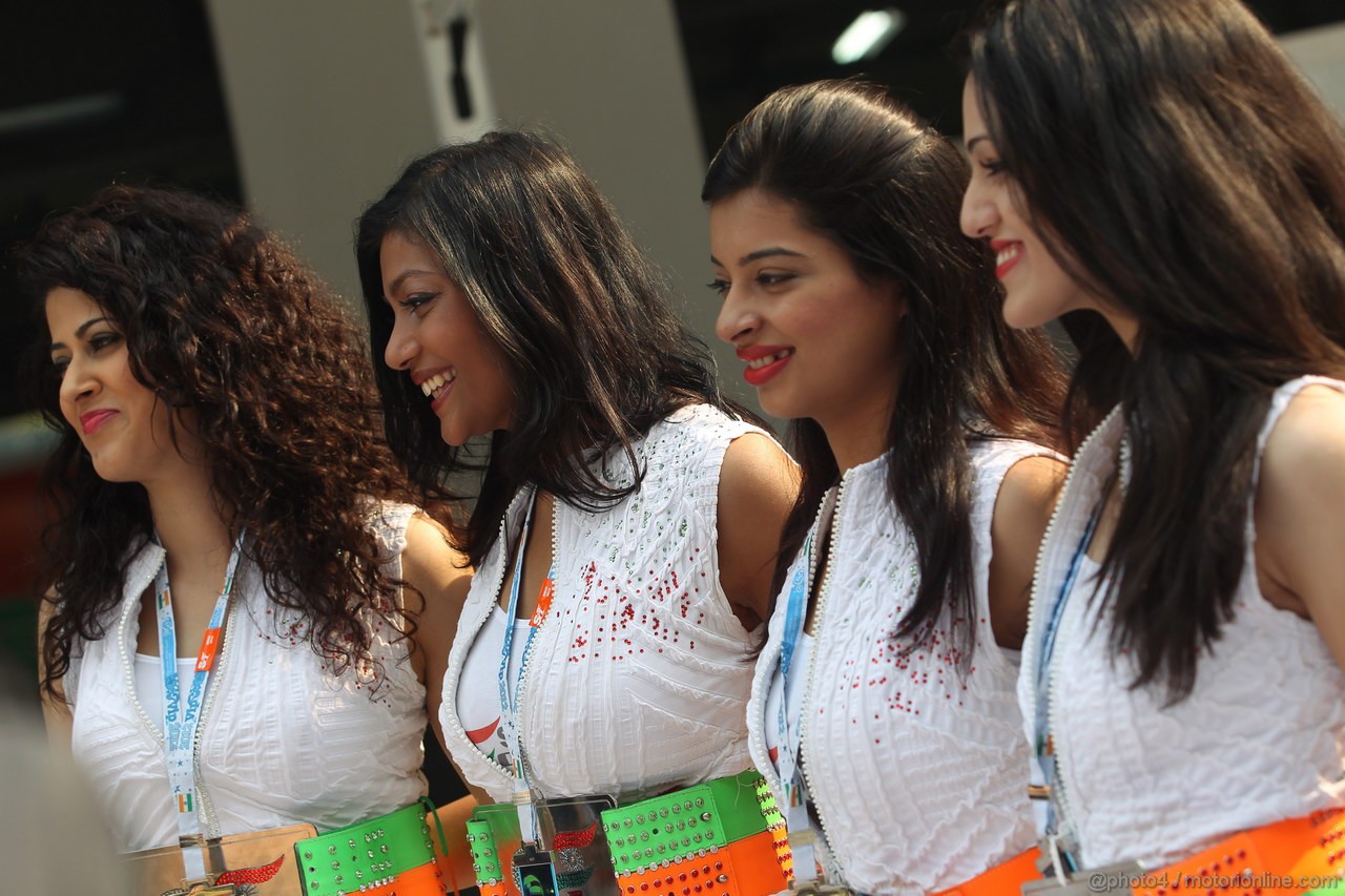 GP INDIA, 27.10.2012- Prove Libere 3, Force India girls