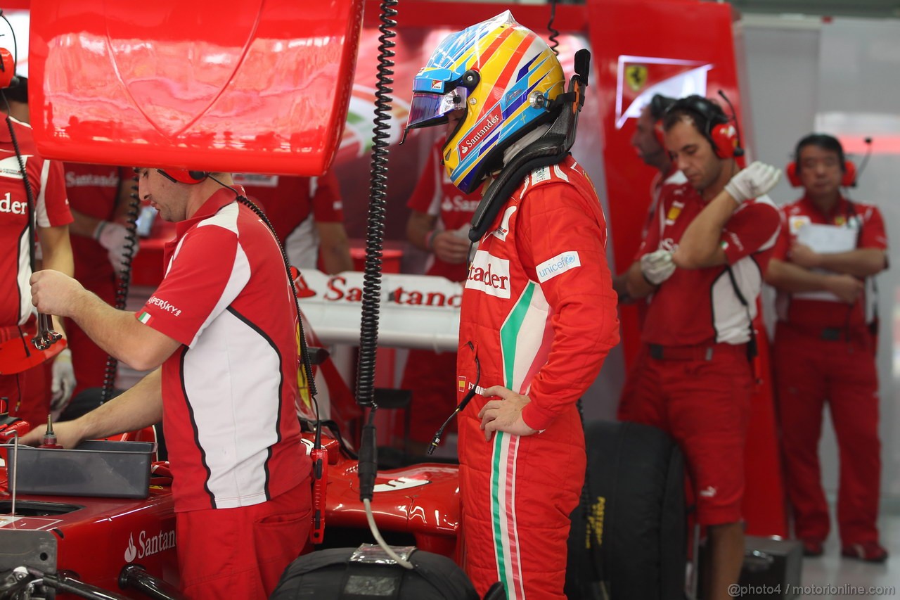 GP INDIA, 27.10.2012- Prove Libere 3, Fernando Alonso (ESP) Ferrari F2012 