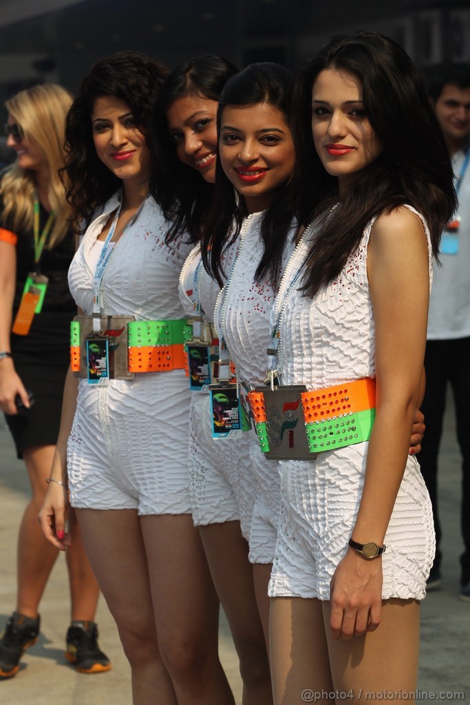 GP INDIA, 27.10.2012- Prove Libere 3, Force India girls