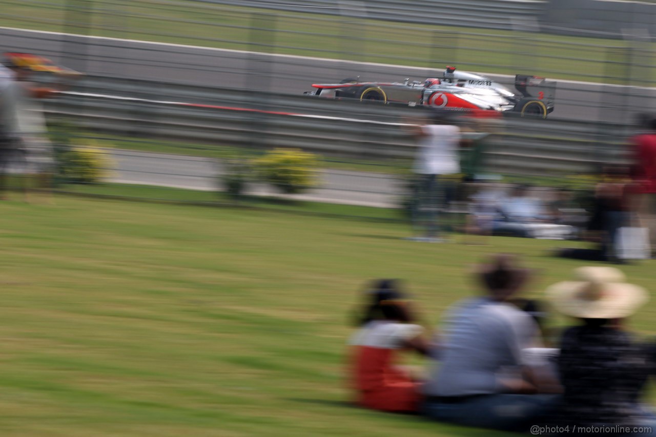 GP INDIA, 27.10.2012- Prove Libere 3, Jenson Button (GBR) McLaren Mercedes MP4-27 