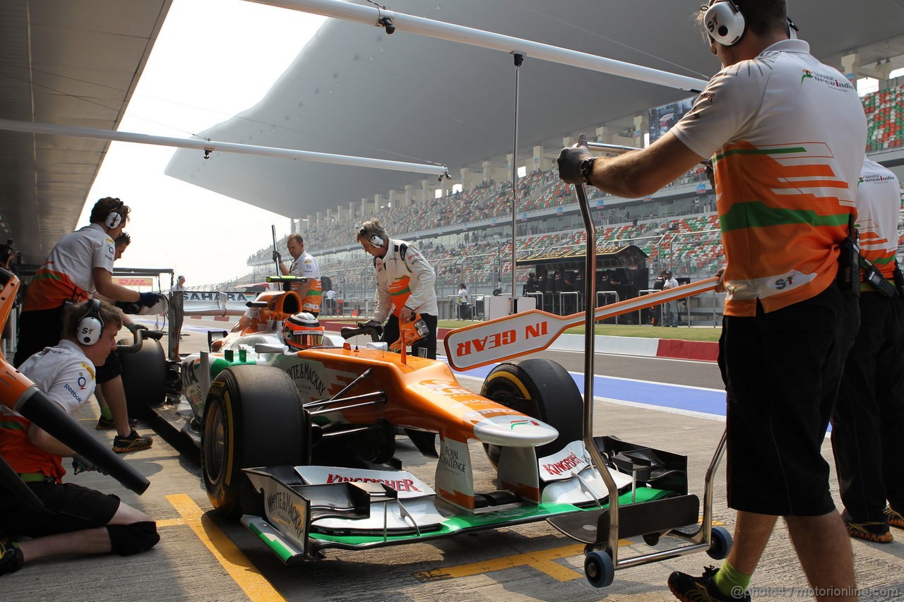 GP INDIA, 27.10.2012- Prove Libere 3, Nico Hulkenberg (GER) Sahara Force India F1 Team VJM05 