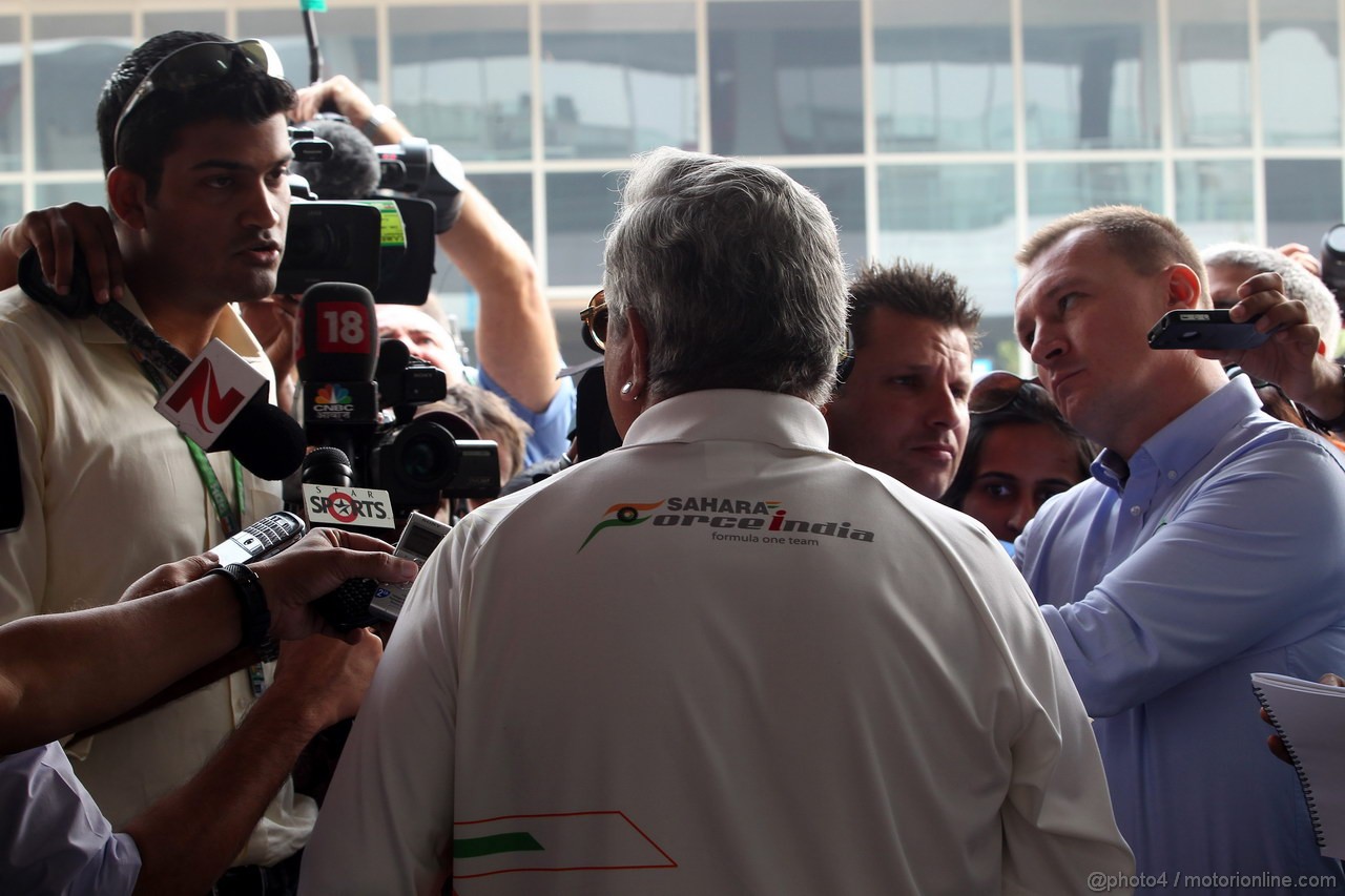 GP INDIA, 27.10.2012- Prove Libere 3, Vijay Mallya (IND), Chairman e Managine Director Force India