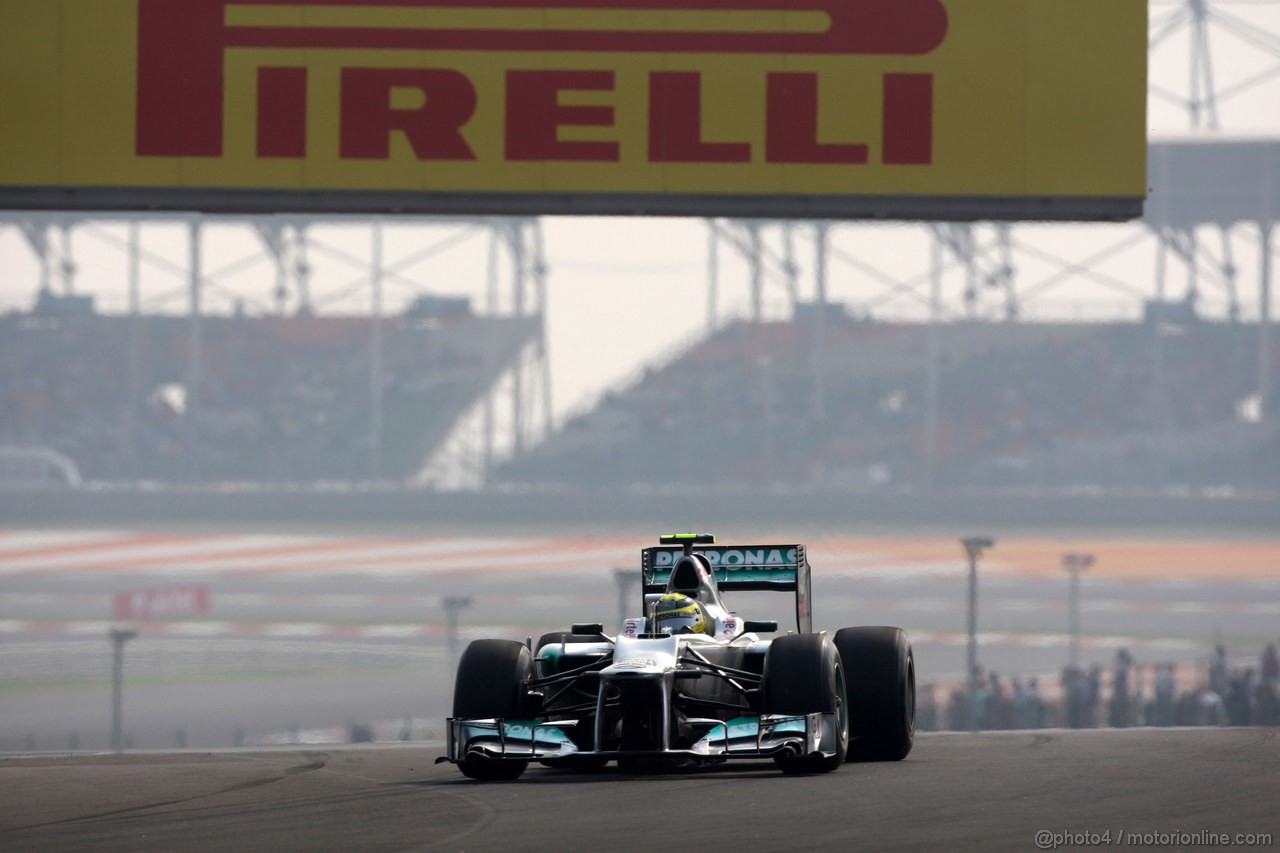 GP INDIA, 27.10.2012- Qualifiche,Nico Rosberg (GER) Mercedes AMG F1 W03 