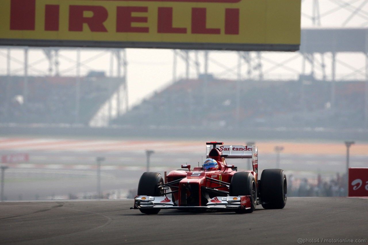 GP INDIA, 27.10.2012- Qualifiche, Fernando Alonso (ESP) Ferrari F2012 