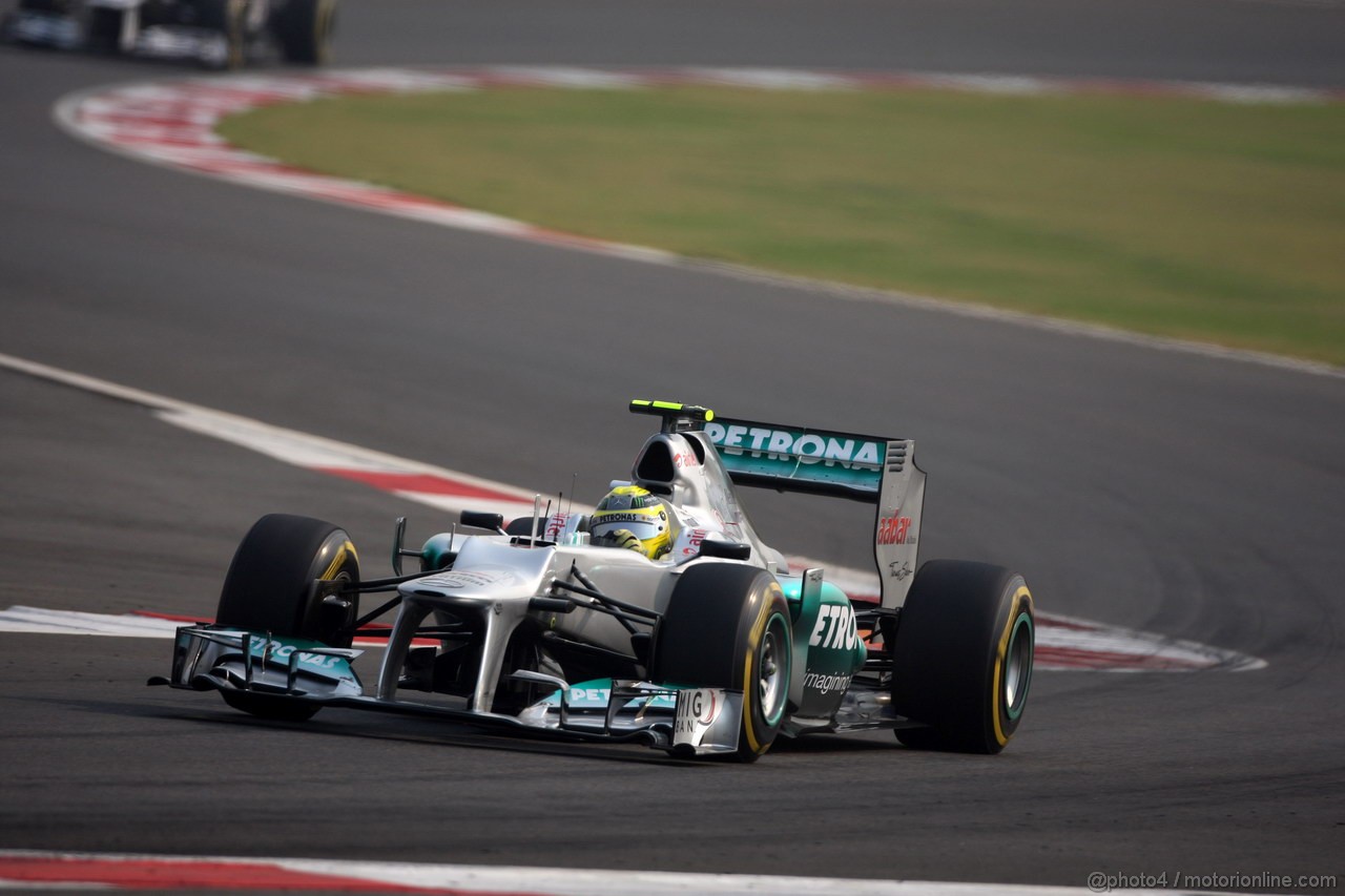 GP INDIA, 27.10.2012- Qualifiche, Nico Rosberg (GER) Mercedes AMG F1 W03 