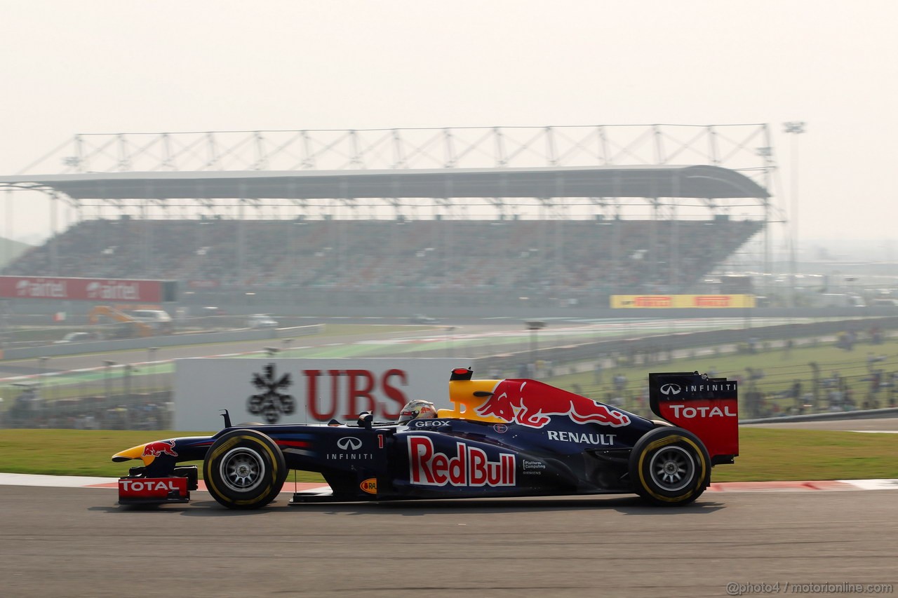 GP INDIA, 27.10.2012- Qualifiche, Sebastian Vettel (GER) Red Bull Racing RB8 