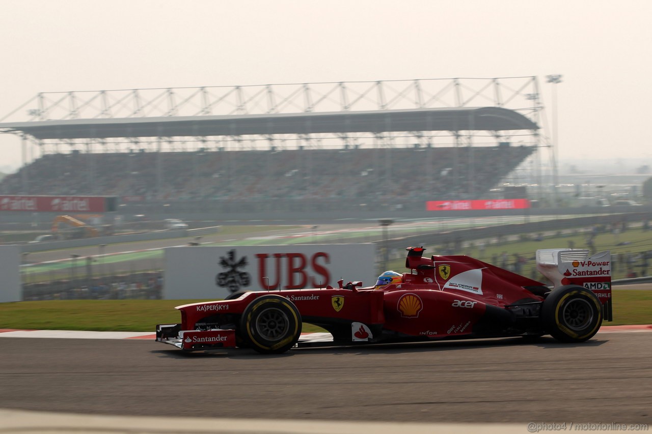 GP INDIA, 27.10.2012- Qualifiche, Fernando Alonso (ESP) Ferrari F2012 