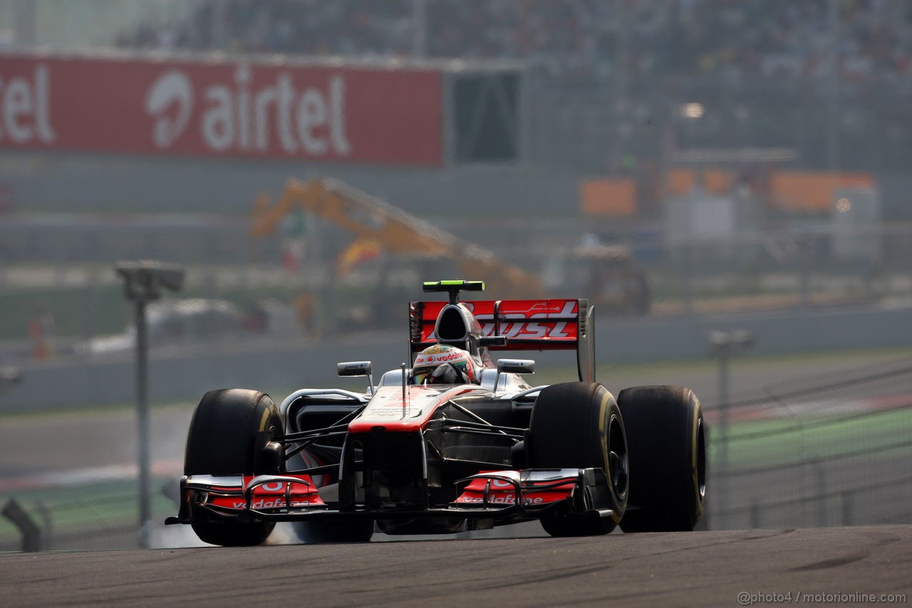 GP INDIA, 27.10.2012- Qualifiche, Lewis Hamilton (GBR) McLaren Mercedes MP4-27 