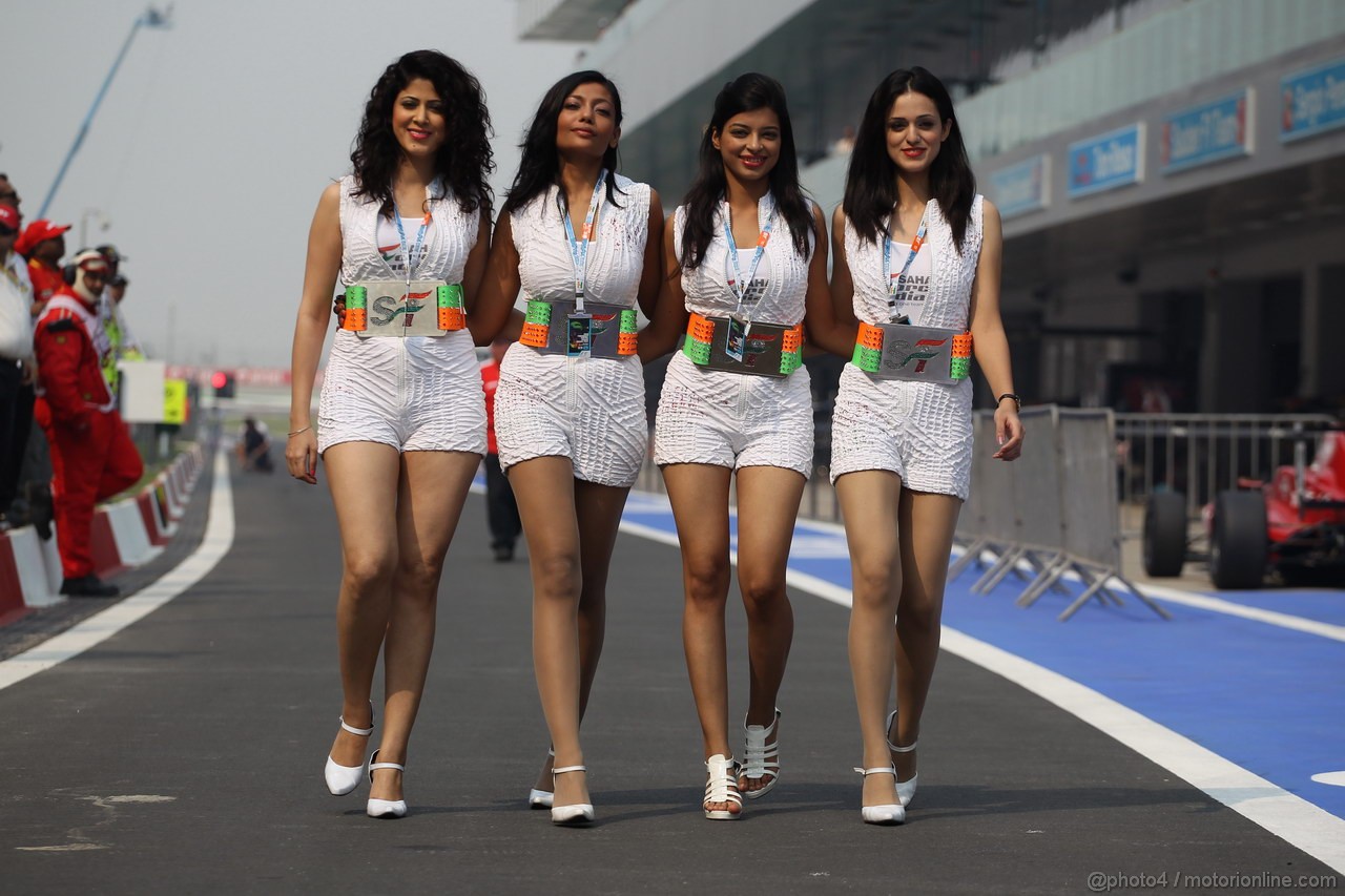 GP INDIA, 27.10.2012- Qualifiche, Force India girls