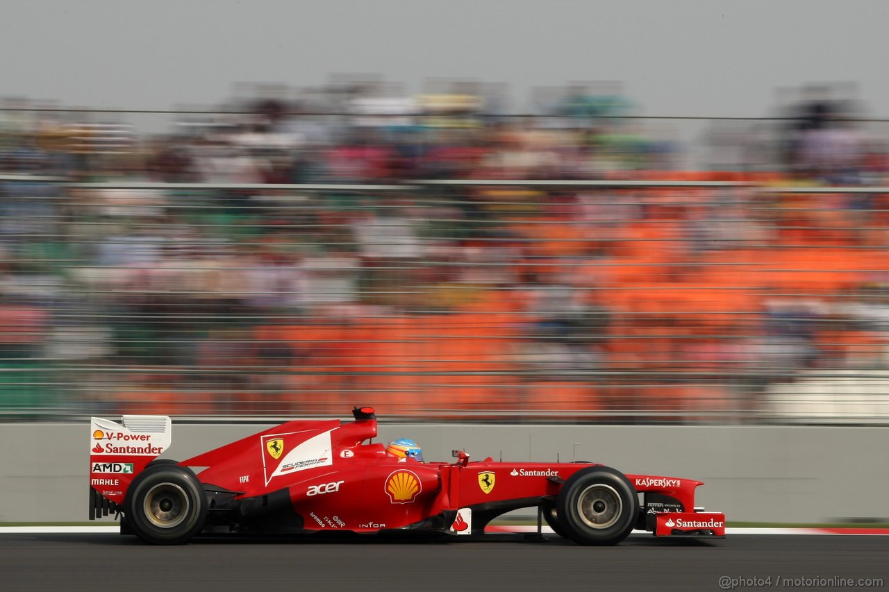 GP INDIA, 27.10.2012- Qualifiche, Fernando Alonso (ESP) Ferrari F2012 