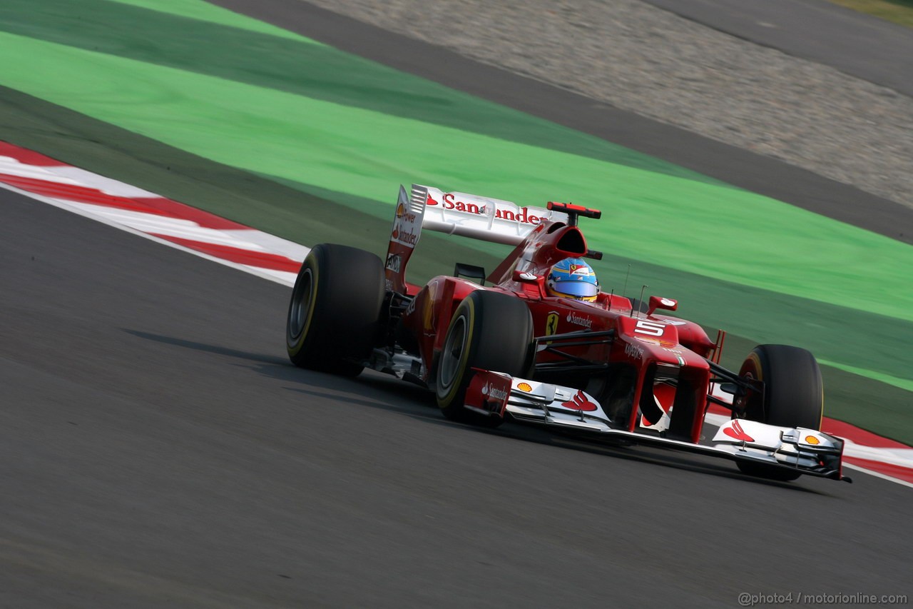 GP INDIA, 27.10.2012- Qualifiche, Fernando Alonso (ESP) Ferrari F2012