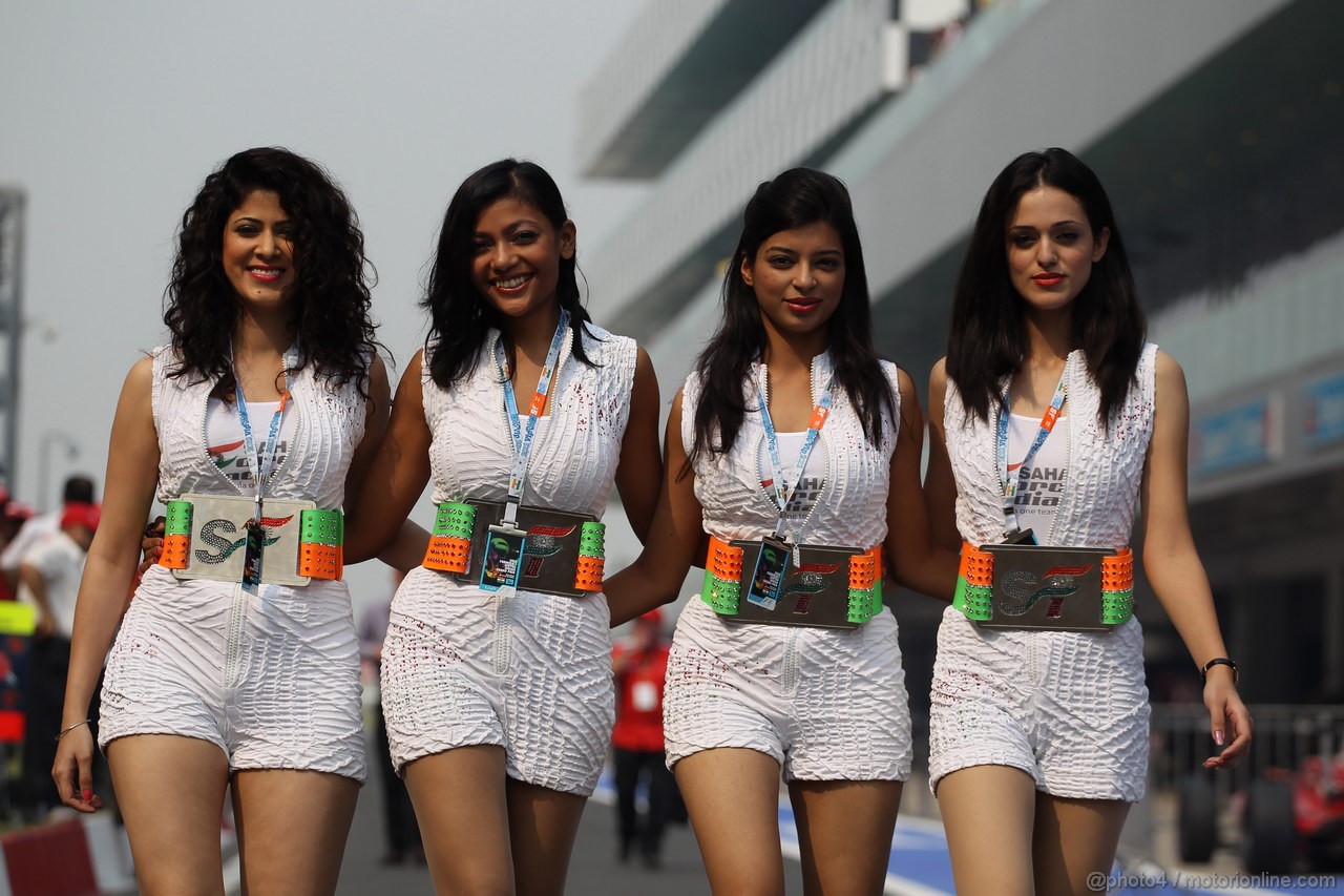 GP INDIA, 27.10.2012- Qualifiche, Force India girls