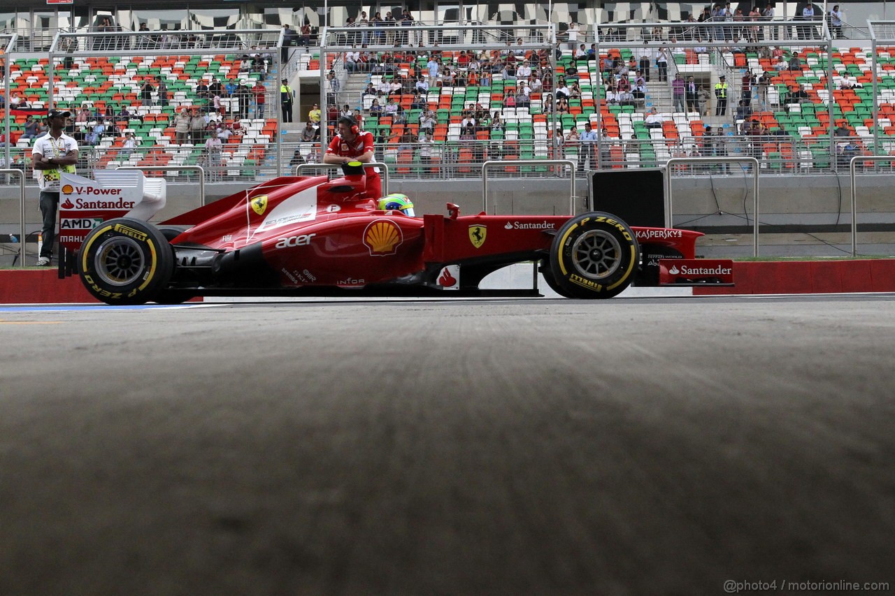 GP INDIA, 27.10.2012- Qualifiche, Felipe Massa (BRA) Ferrari F2012 