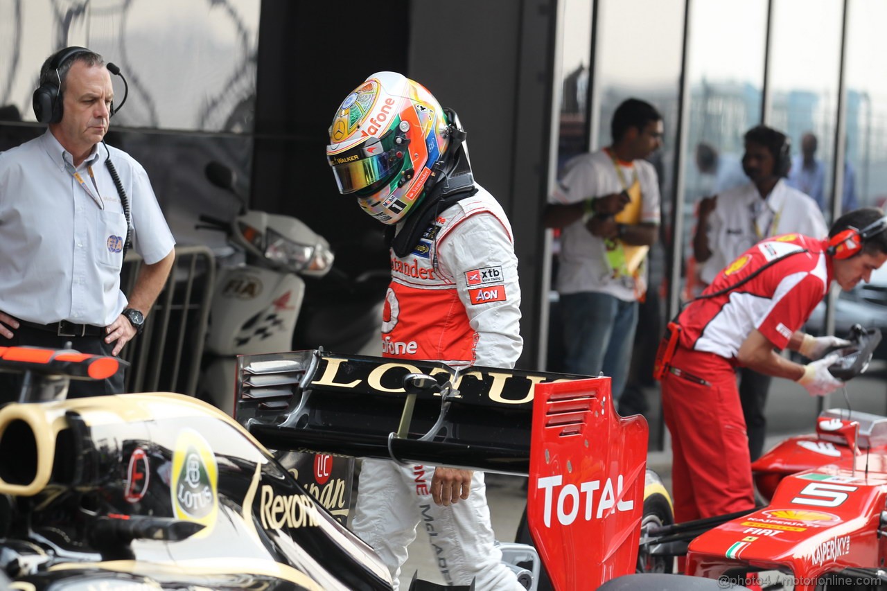 GP INDIA, 27.10.2012- Qualifiche, Lewis Hamilton (GBR) McLaren Mercedes MP4-27 