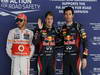 GP INDIA, 27.10.2012- Qualifiche, terzo Lewis Hamilton (GBR) McLaren Mercedes MP4-27, Sebastian Vettel (GER) Red Bull Racing RB8 pole position e secondo Mark Webber (AUS) Red Bull Racing RB8