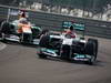 GP INDIA, 27.10.2012- Qualifiche, Paul di Resta (GBR) Sahara Force India F1 Team VJM05 e Michael Schumacher (GER) Mercedes AMG F1 W03 