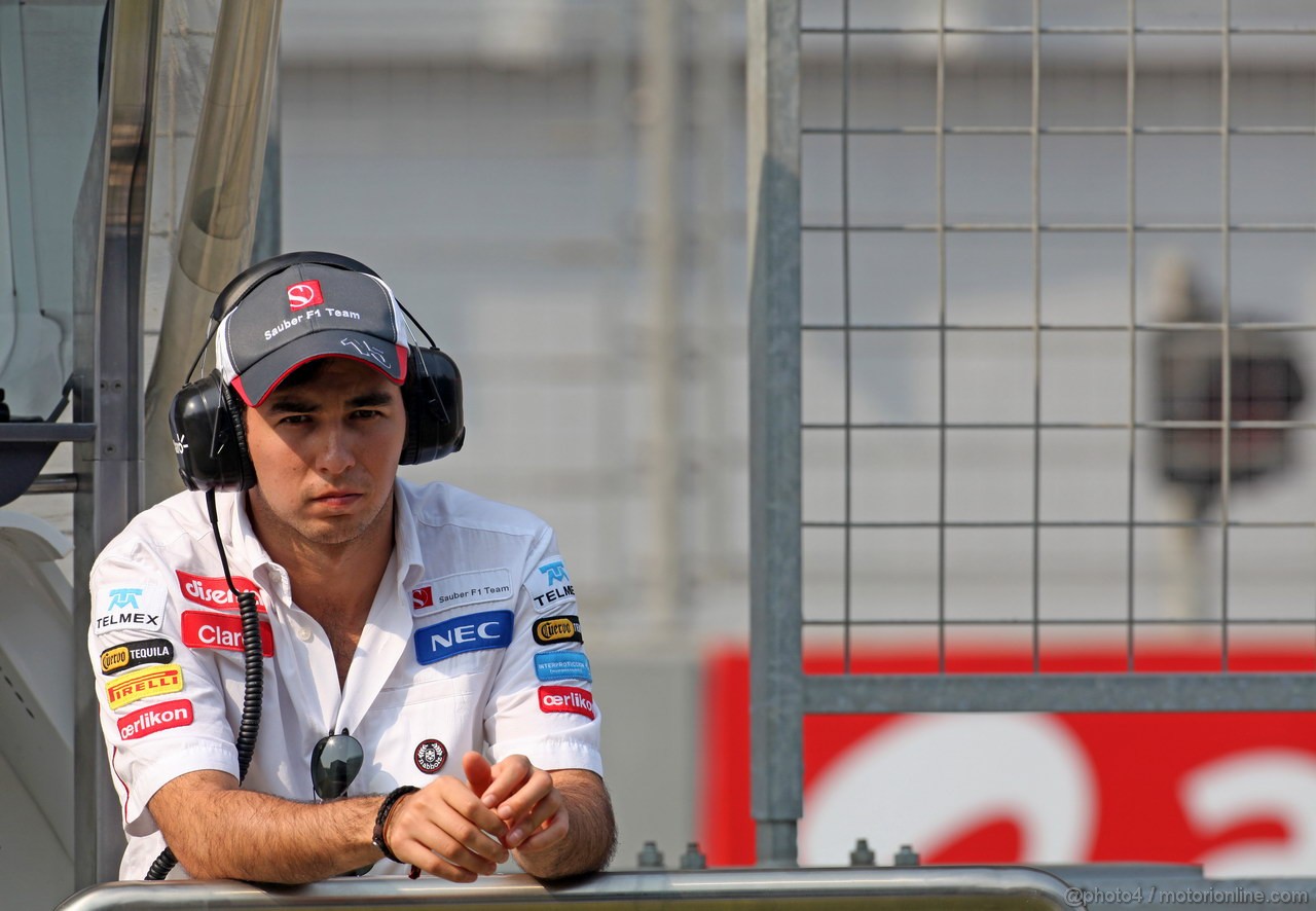 GP INDIA, 26.10.2012- Prove Libere 1, Sergio Prez (MEX) Sauber F1 Team C31 