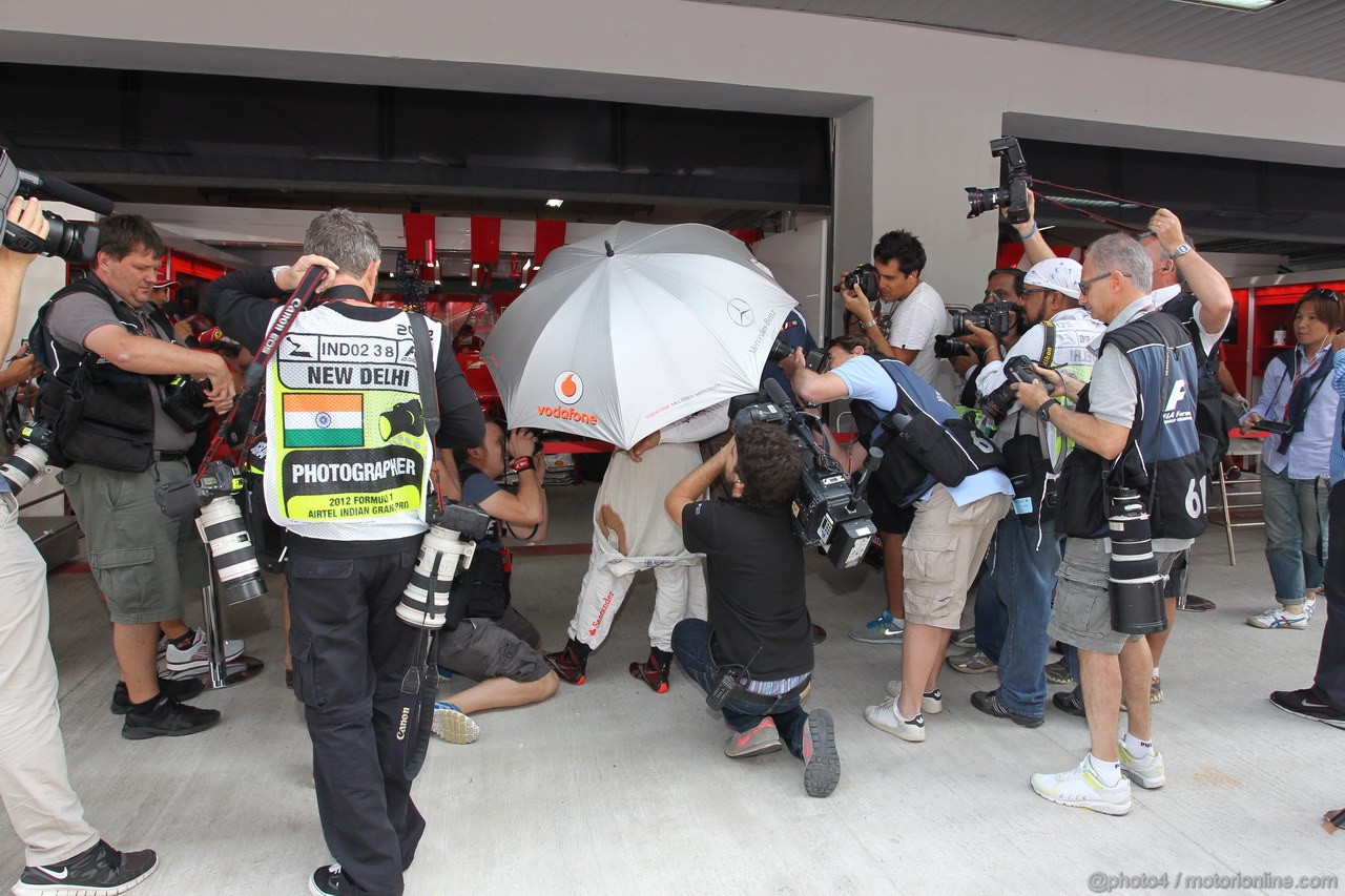 GP INDIA, 26.10.2012- Prove Libere 1, Lewis Hamilton (GBR) McLaren Mercedes MP4-27 