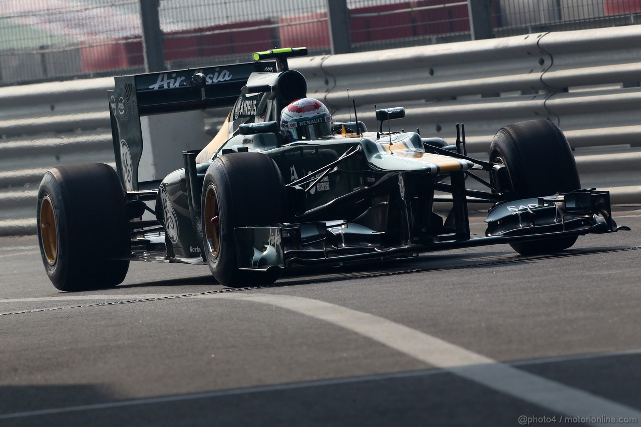 GP INDIA, 26.10.2012- Prove Libere 1, Vitaly Petrov (RUS) Caterham F1 Team CT01 