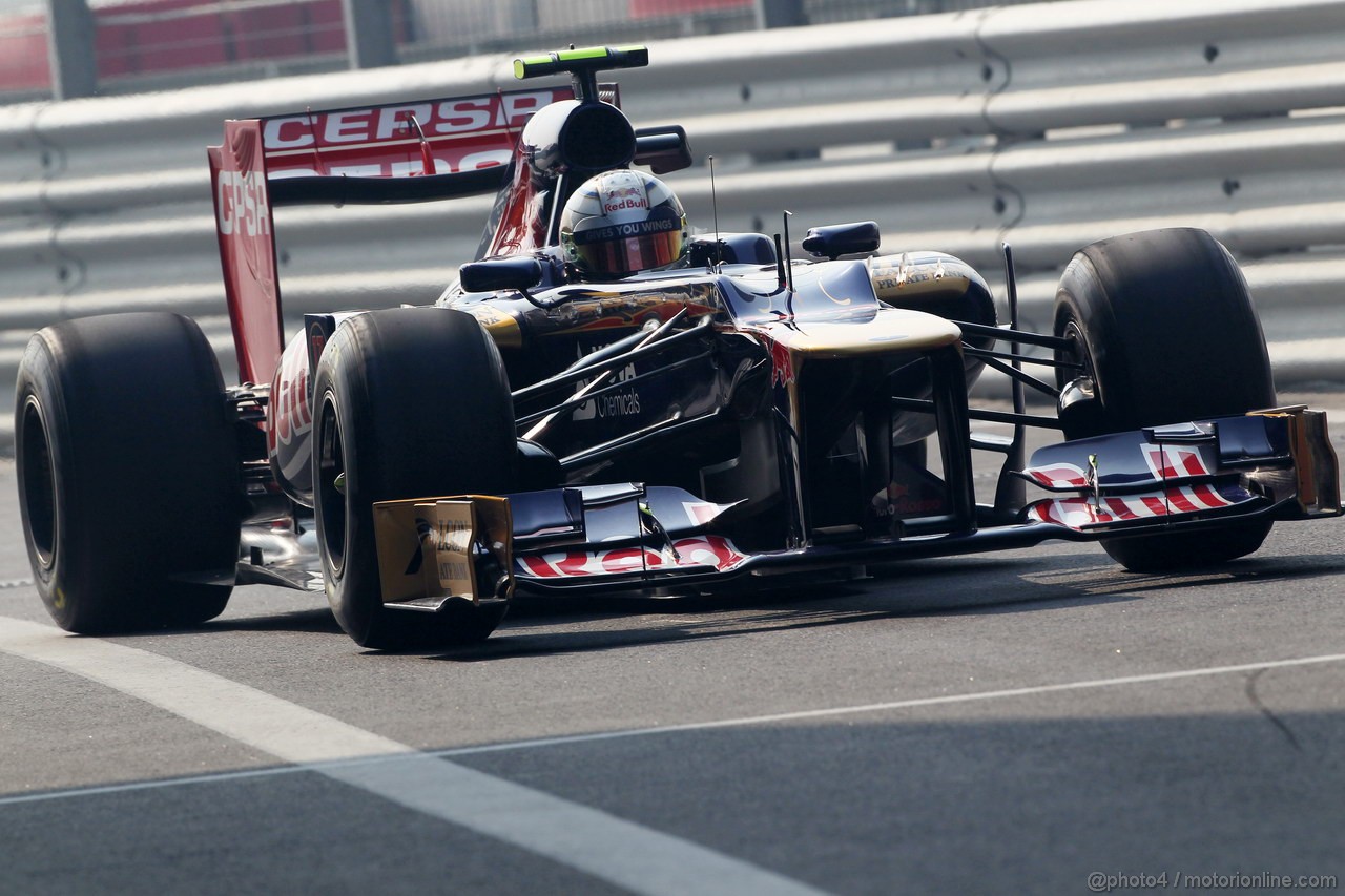 GP INDIA, 26.10.2012- Prove Libere 1,Jean-Eric Vergne (FRA) Scuderia Toro Rosso STR7 