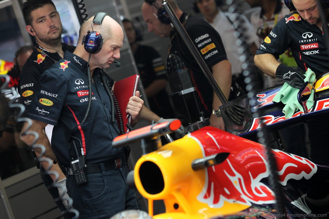 GP INDIA, 26.10.2012- Prove Libere 1, Adrian Newey (GBR), Red Bull Racing , Technical Operations Director