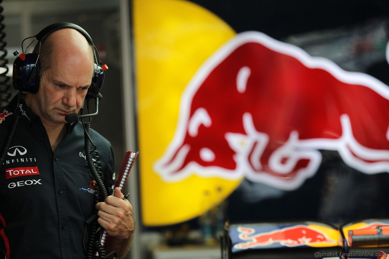 GP INDIA, 26.10.2012- Prove Libere 1, Adrian Newey (GBR), Red Bull Racing , Technical Operations Director 