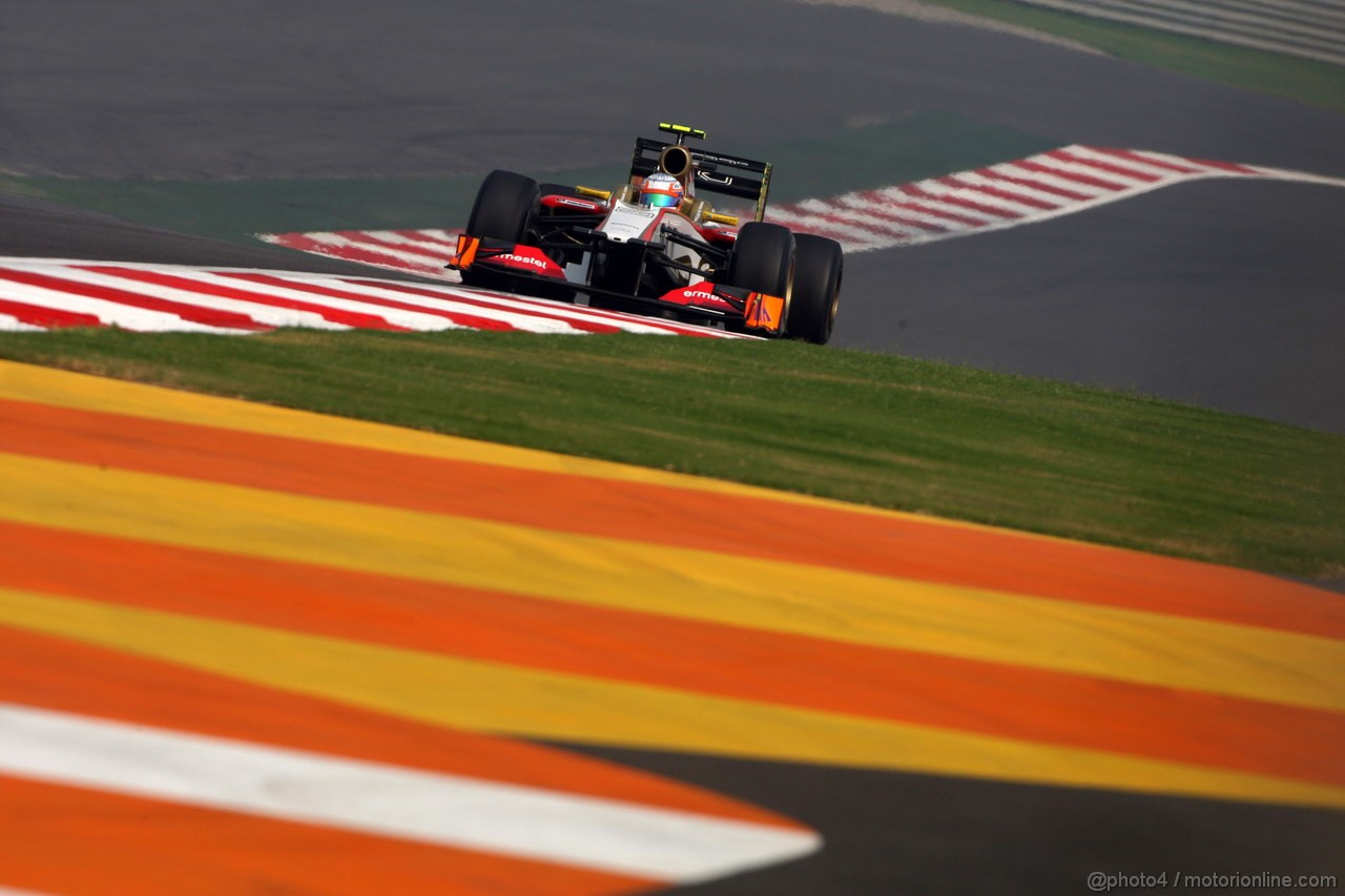 GP INDIA, 26.10.2012- Prove Libere 1, Narain Karthikeyan (IND) HRT Formula 1 Team F112 
