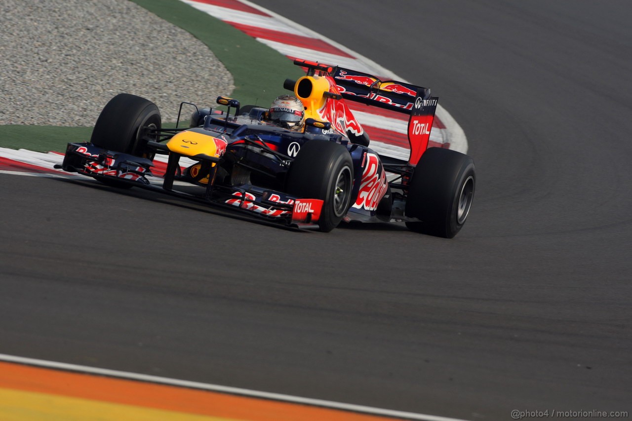 GP INDIA, 26.10.2012- Prove Libere 1, Sebastian Vettel (GER) Red Bull Racing RB8 